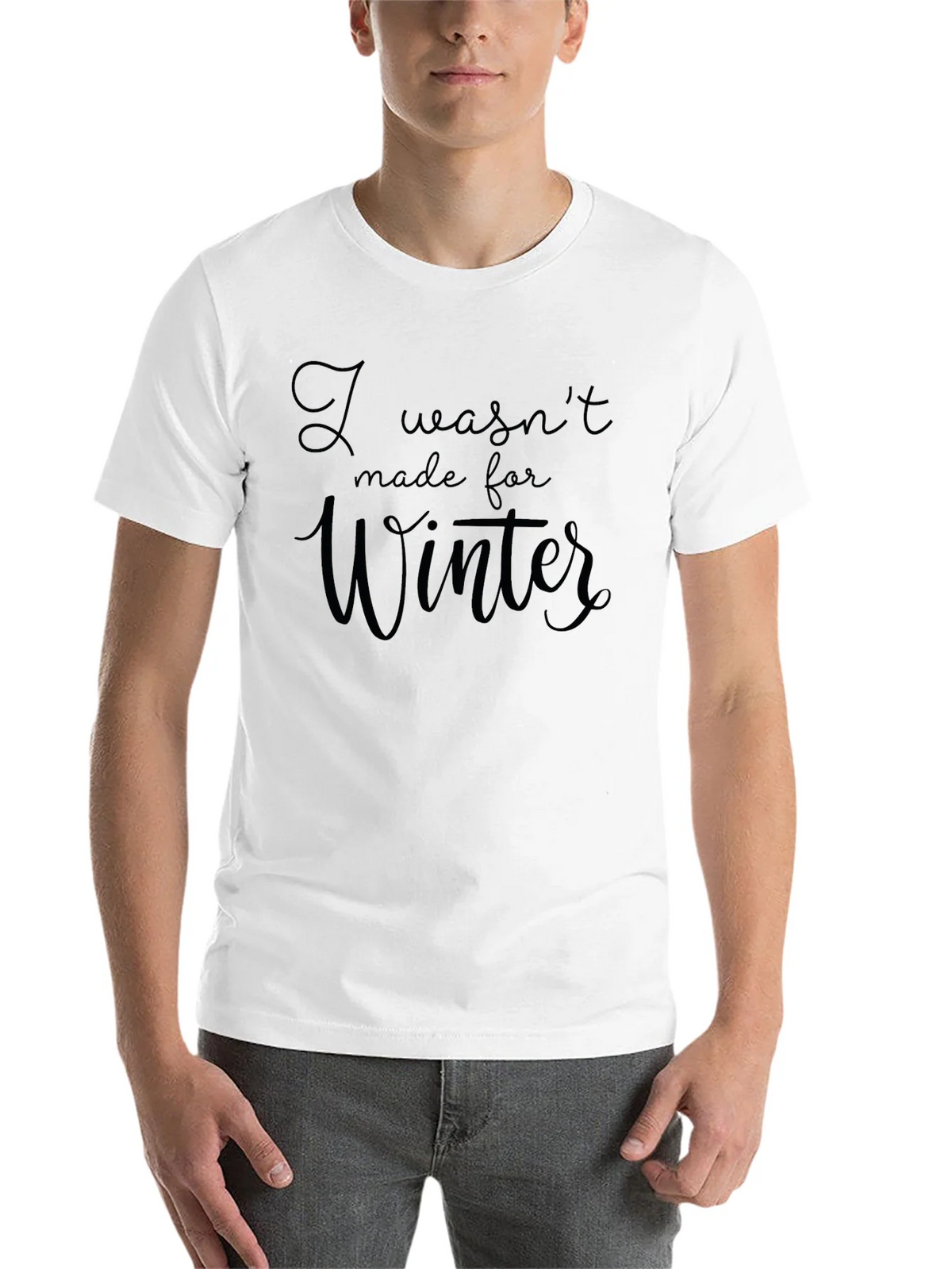 I Wasnt Made For Winter Black T-Shirt product image 10