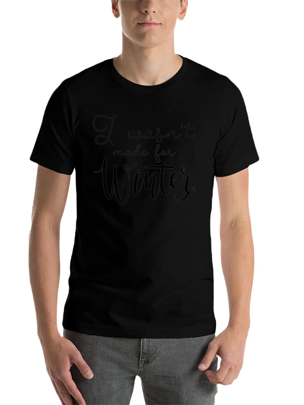 I Wasnt Made For Winter Black T-Shirt product image 4