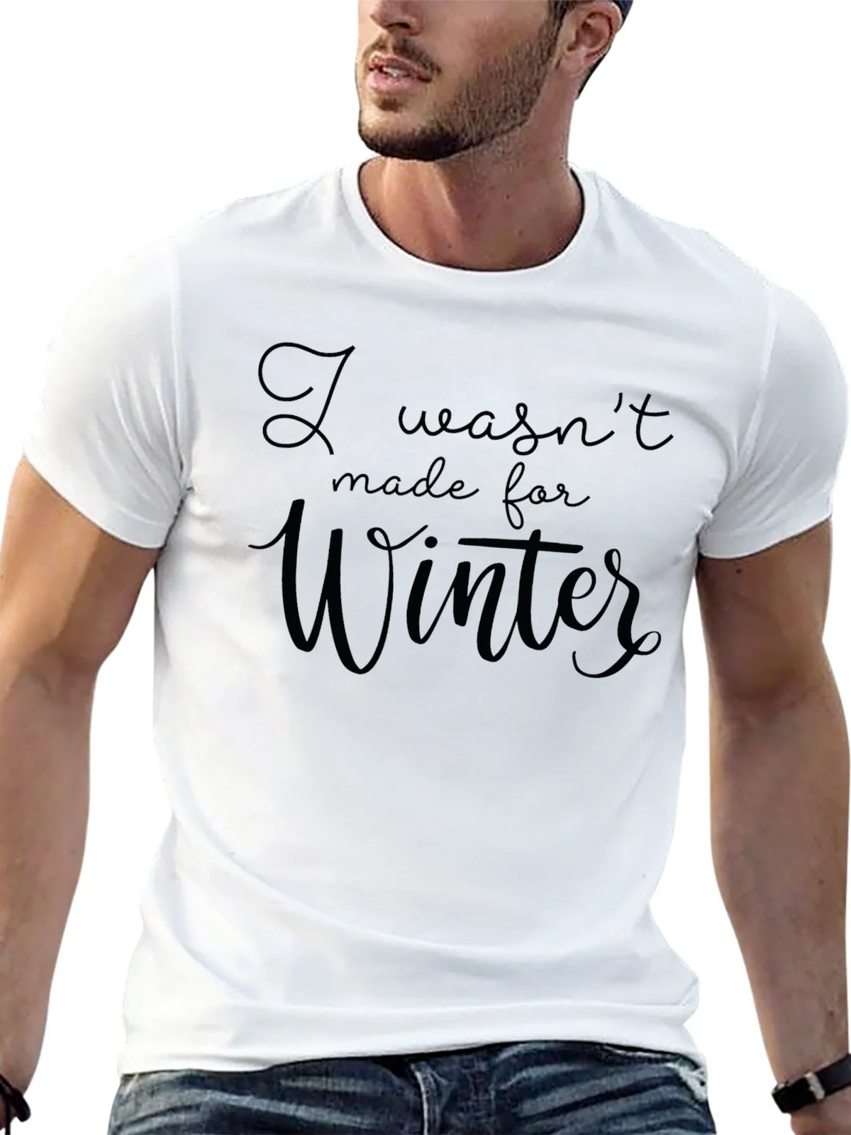 I Wasnt Made For Winter Black T-Shirt product image 12