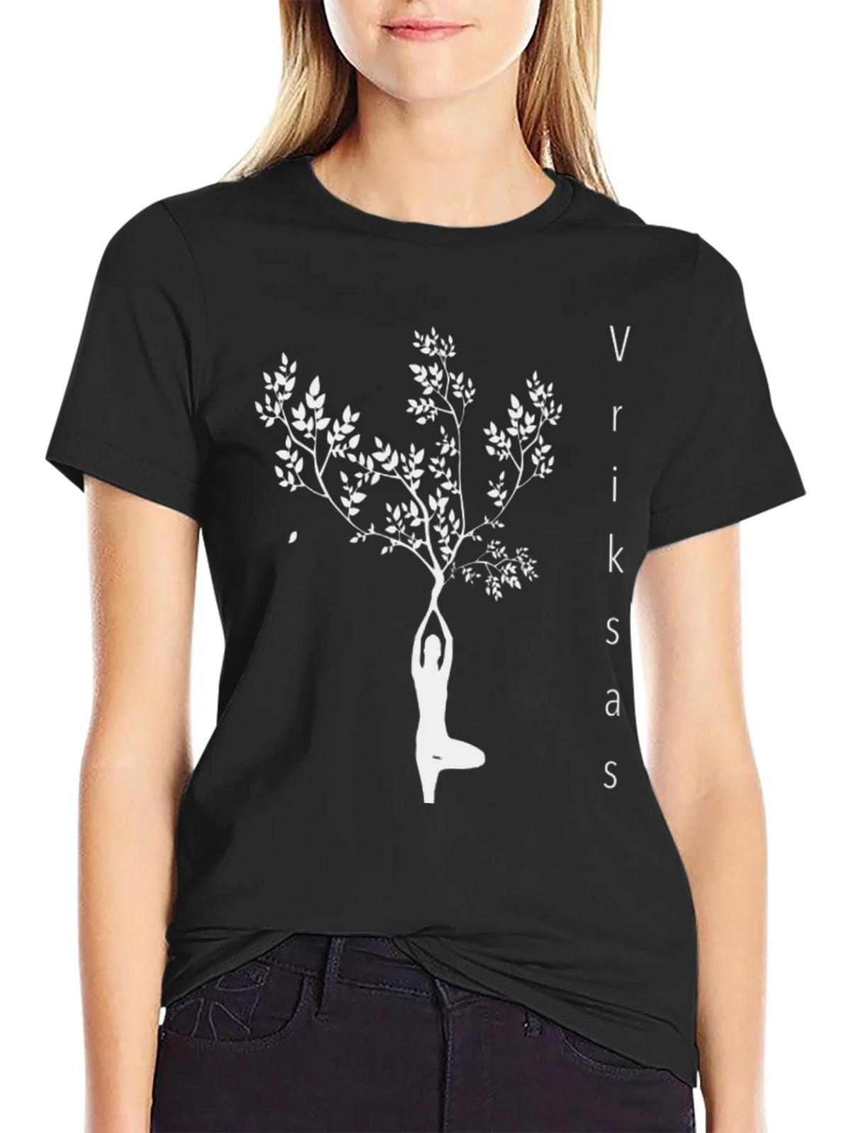 Yoga Tree Pose Graphic Tee - Vriksasana Balance Shirt product image 2