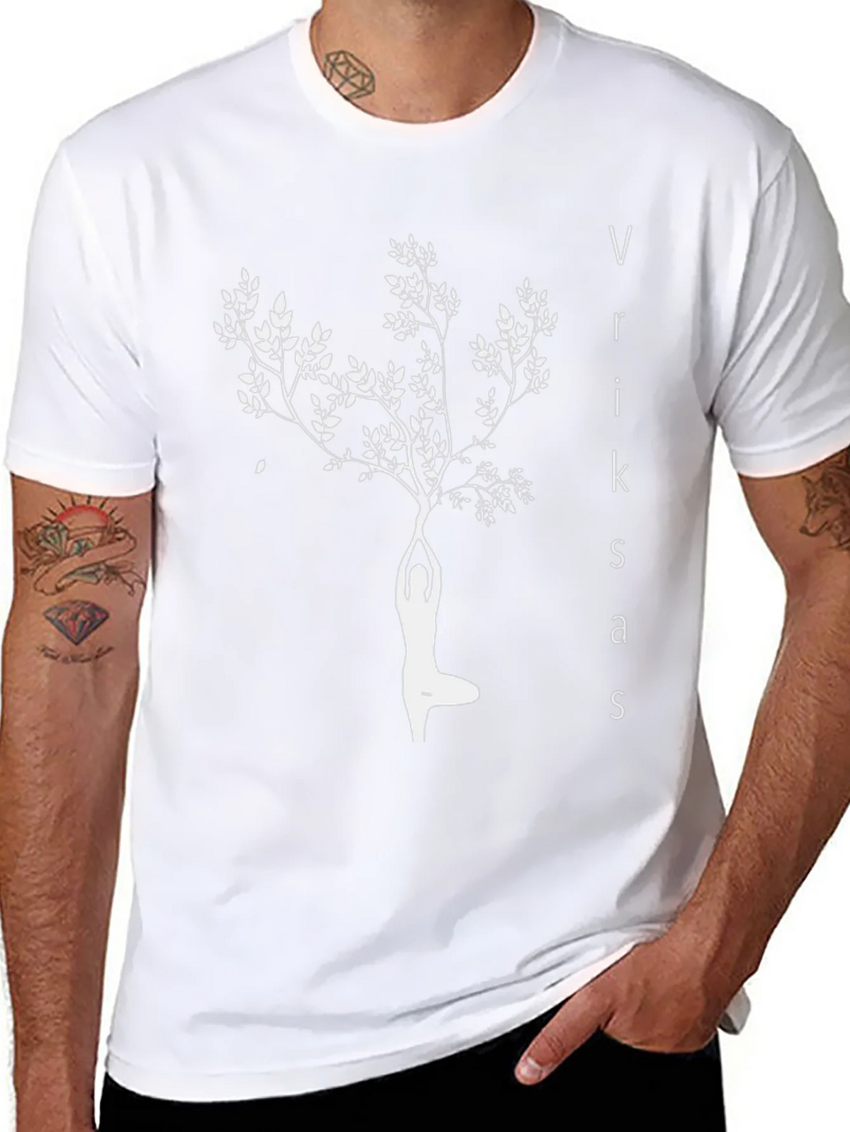 Yoga Tree Pose Graphic Tee - Vriksasana Balance Shirt product image 7