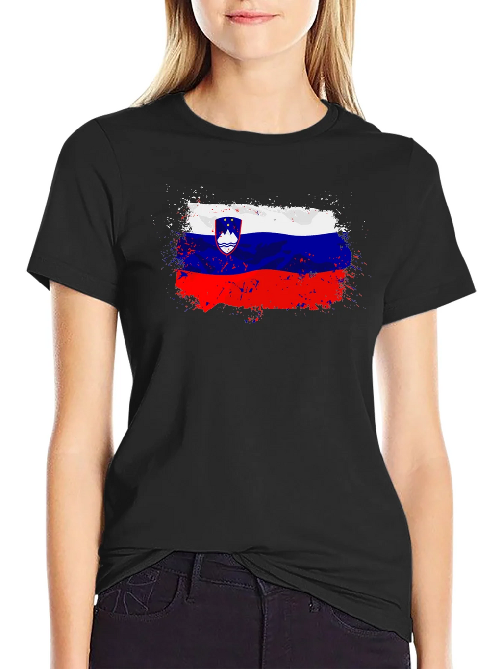 Slovenia Flag T-Shirt - Distressed Design product image 2