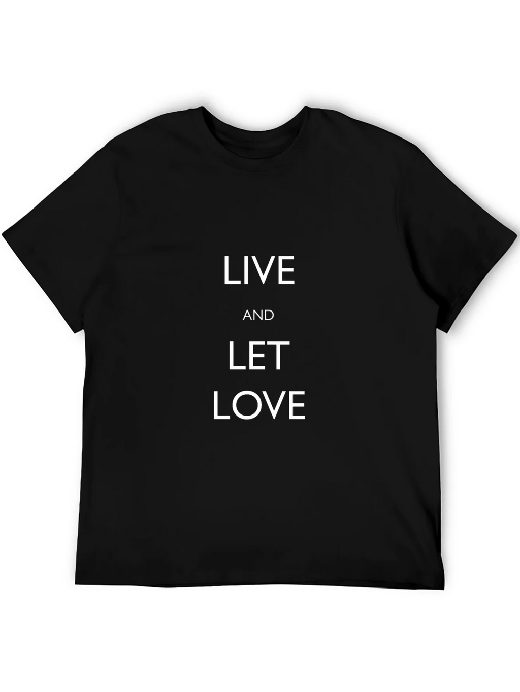 Live and Let Love Black T-Shirt product image 5