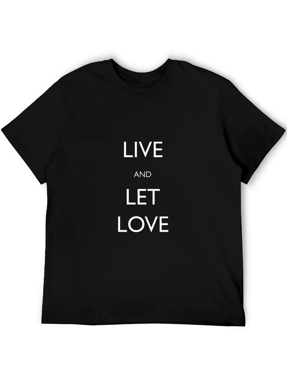 Live and Let Love Black T-Shirt product image 5