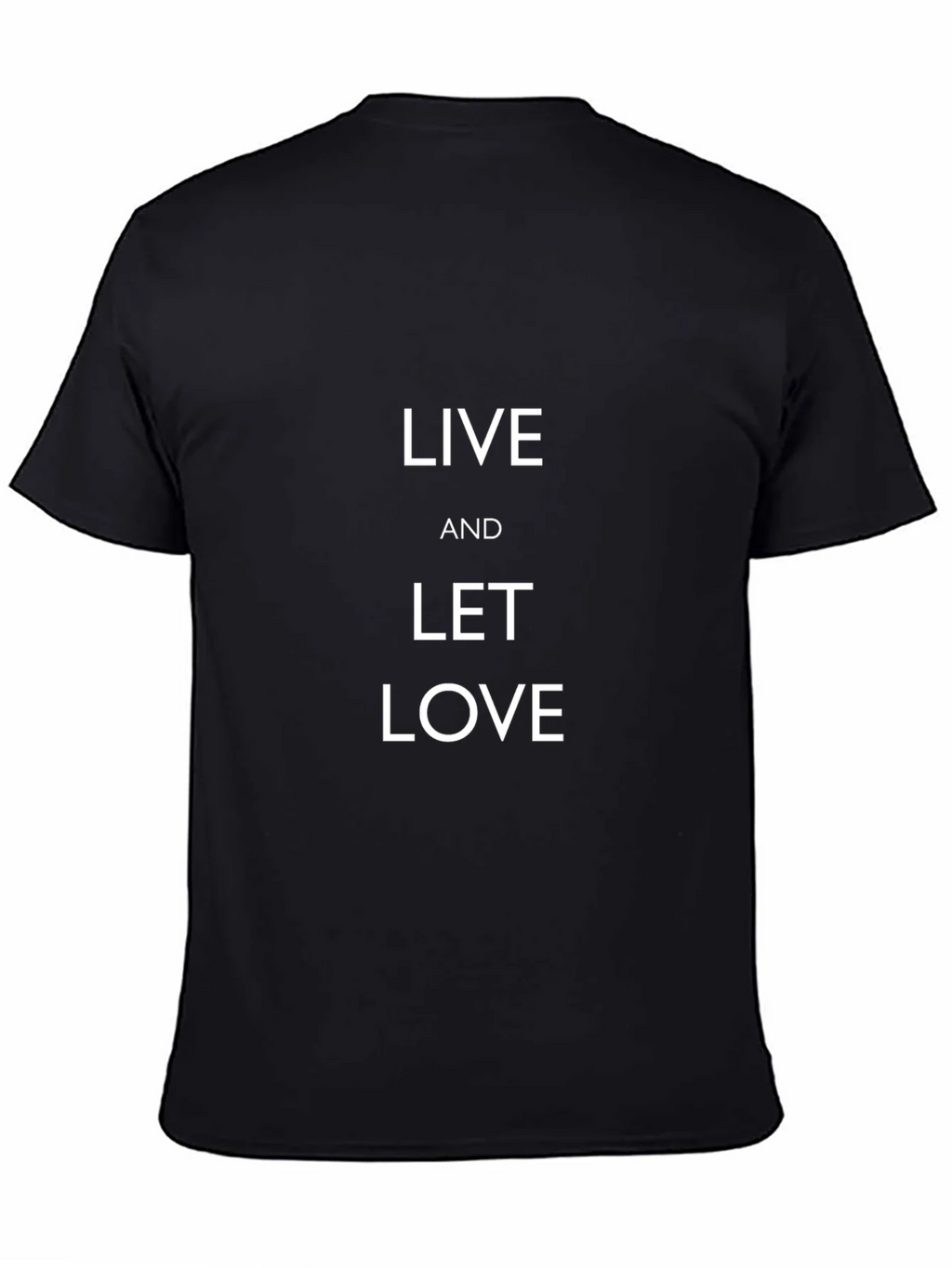 Live and Let Love Black T-Shirt product image 4