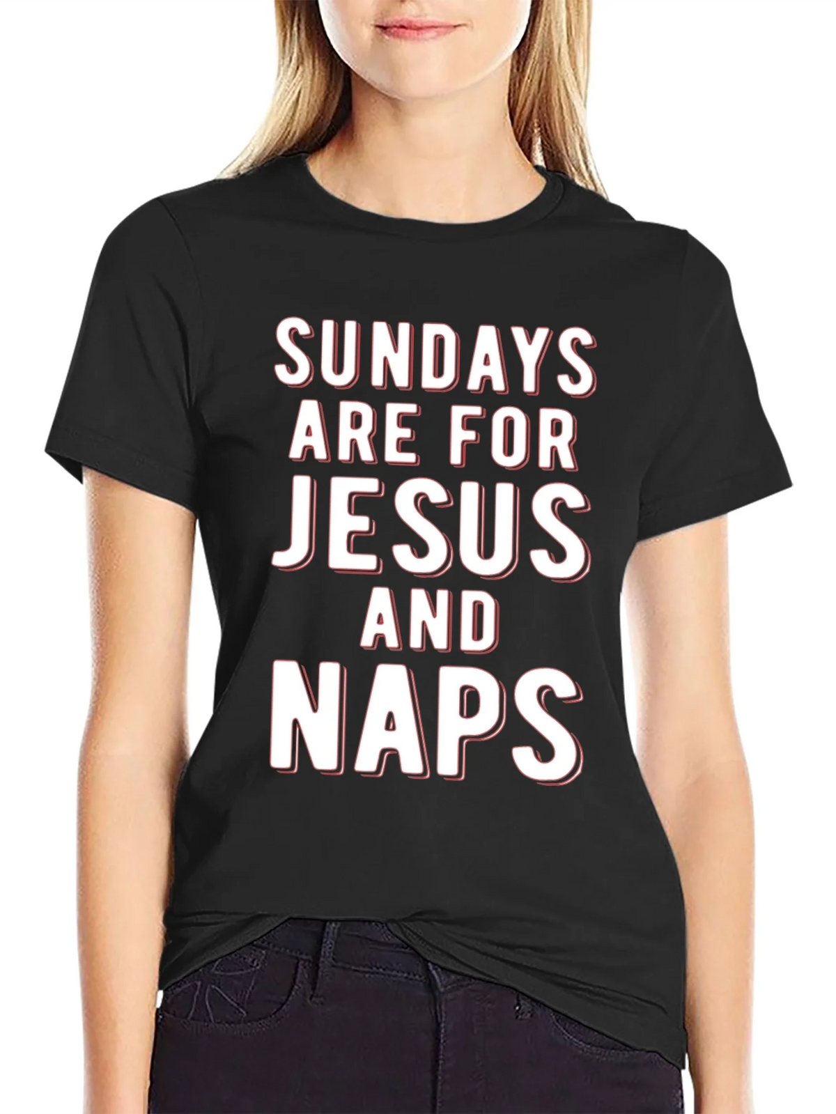 Sundays Are For Jesus And Naps Graphic T-Shirt product image 2