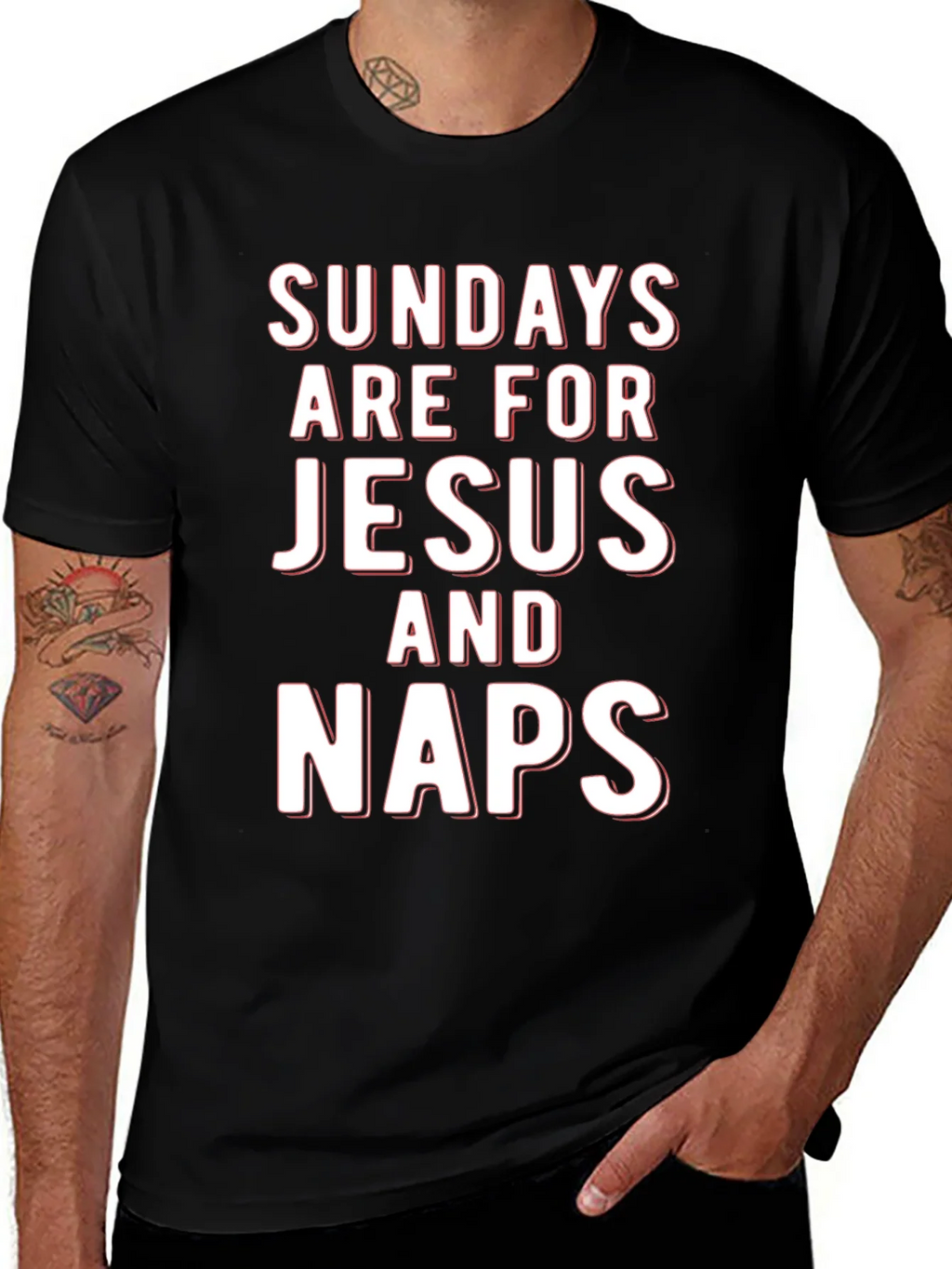 Sundays Are For Jesus And Naps Graphic T-Shirt product image 1