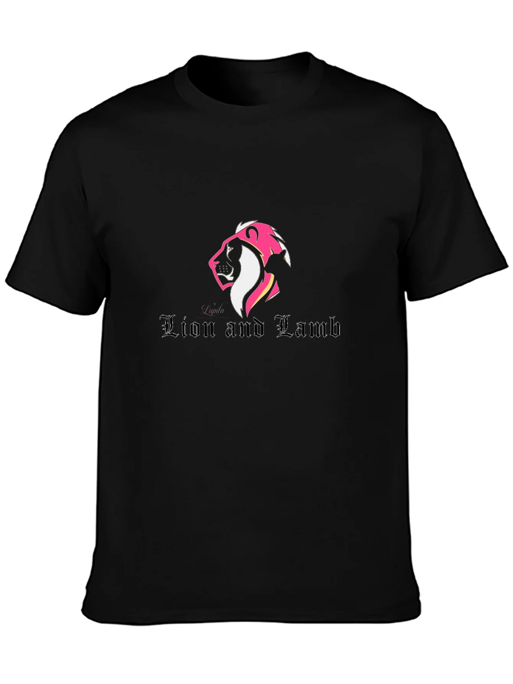 Lion and Lamb Graphic Black Tee product image 3