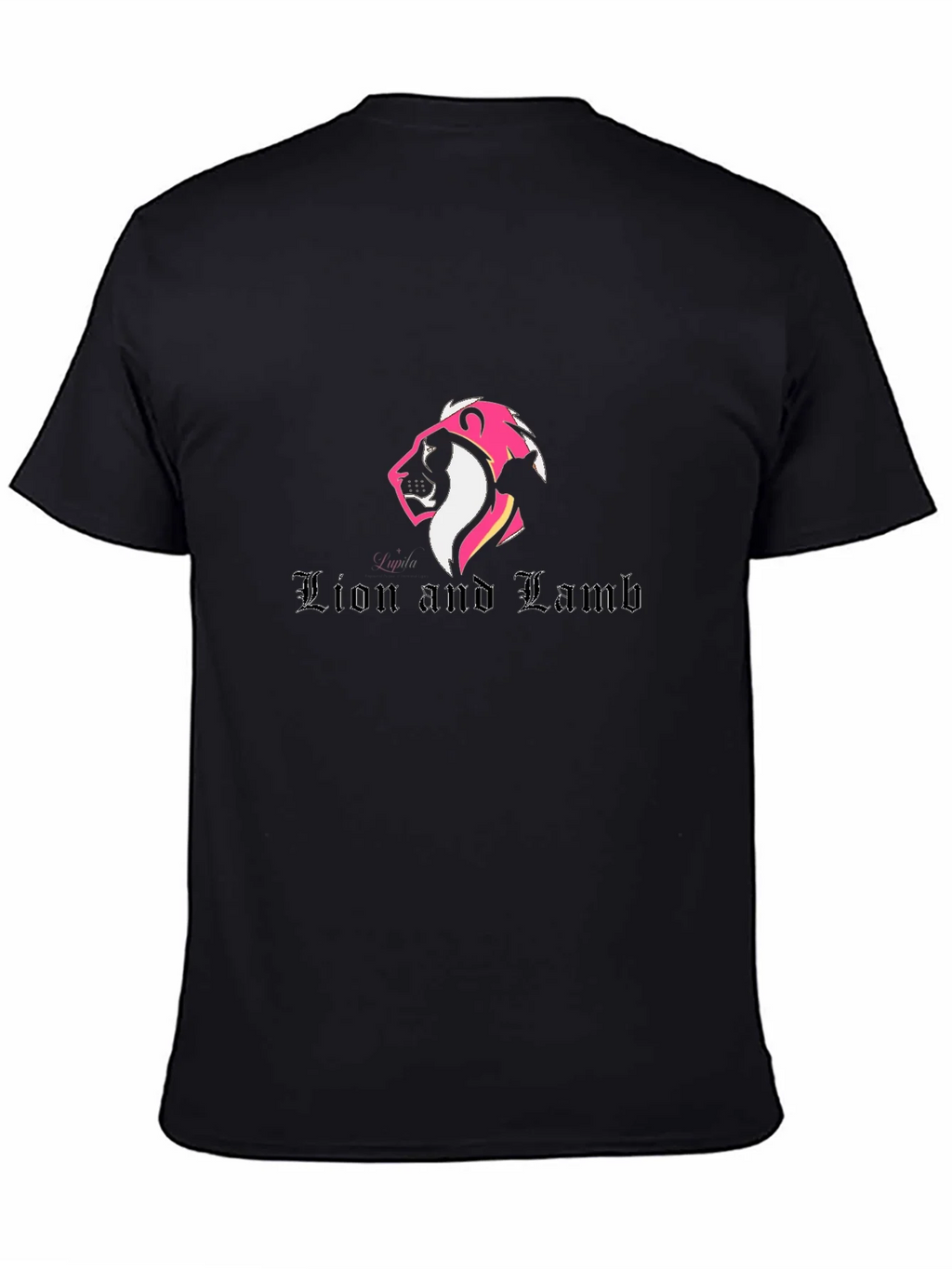 Lion and Lamb Graphic Black Tee product image 4