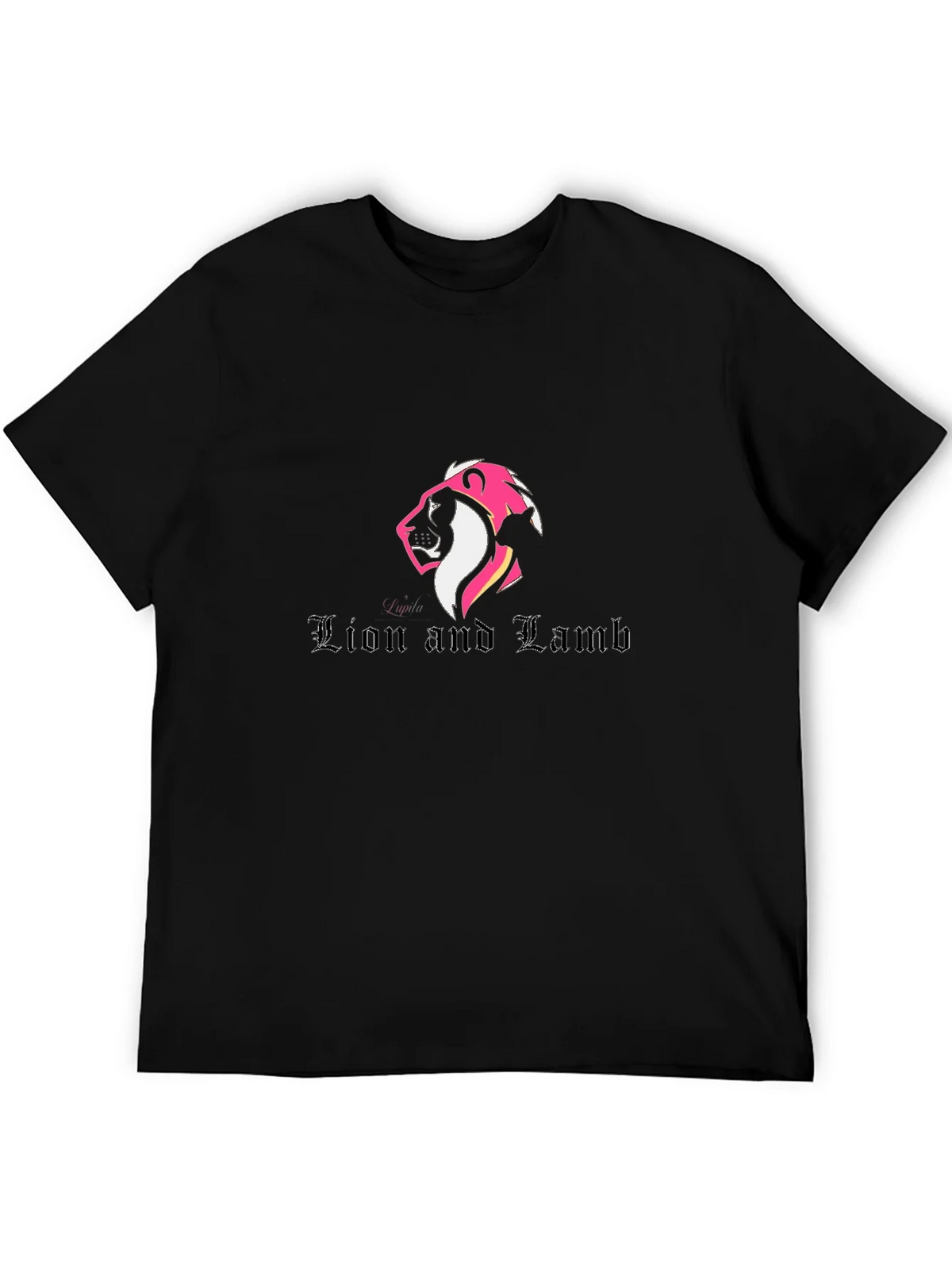 Lion and Lamb Graphic Black Tee product image 5