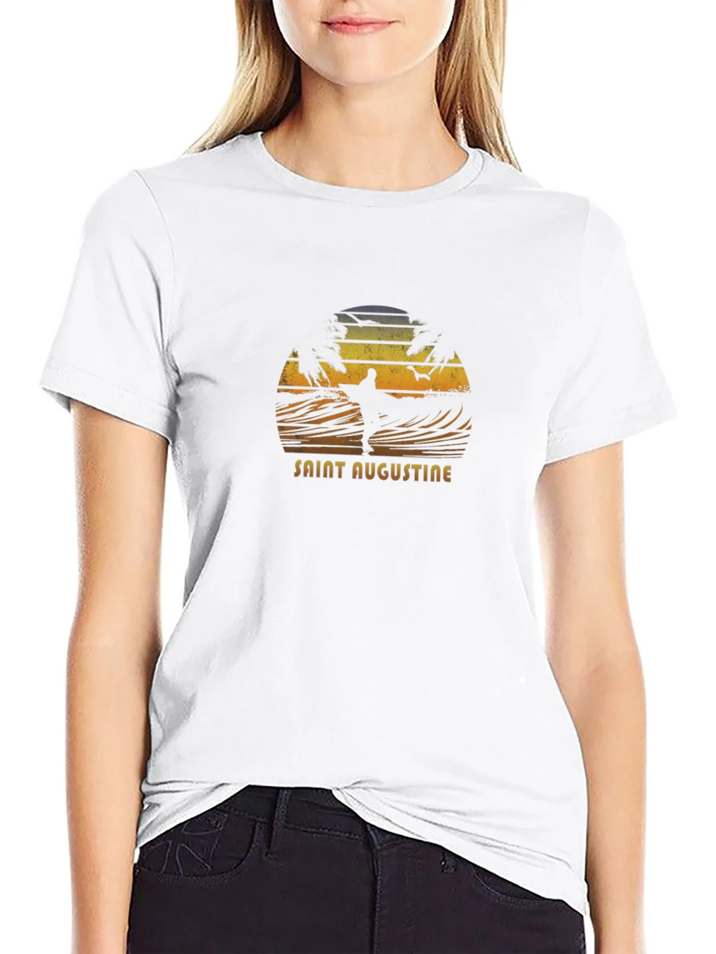 Saint Augustine Surfer Graphic T-Shirt product image 8