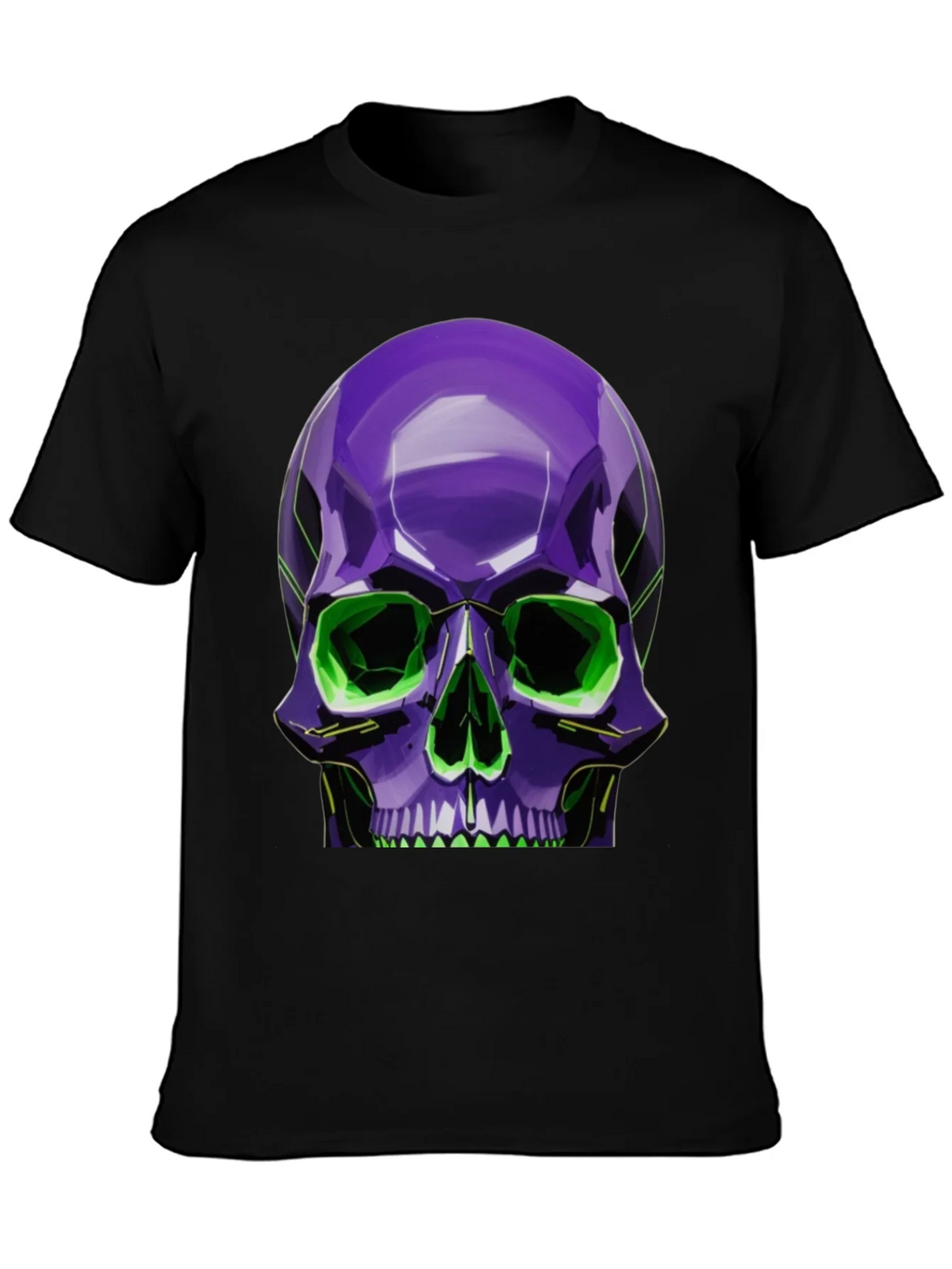 Neon Skull Graphic Tee - Stylish Bold Design product image 3