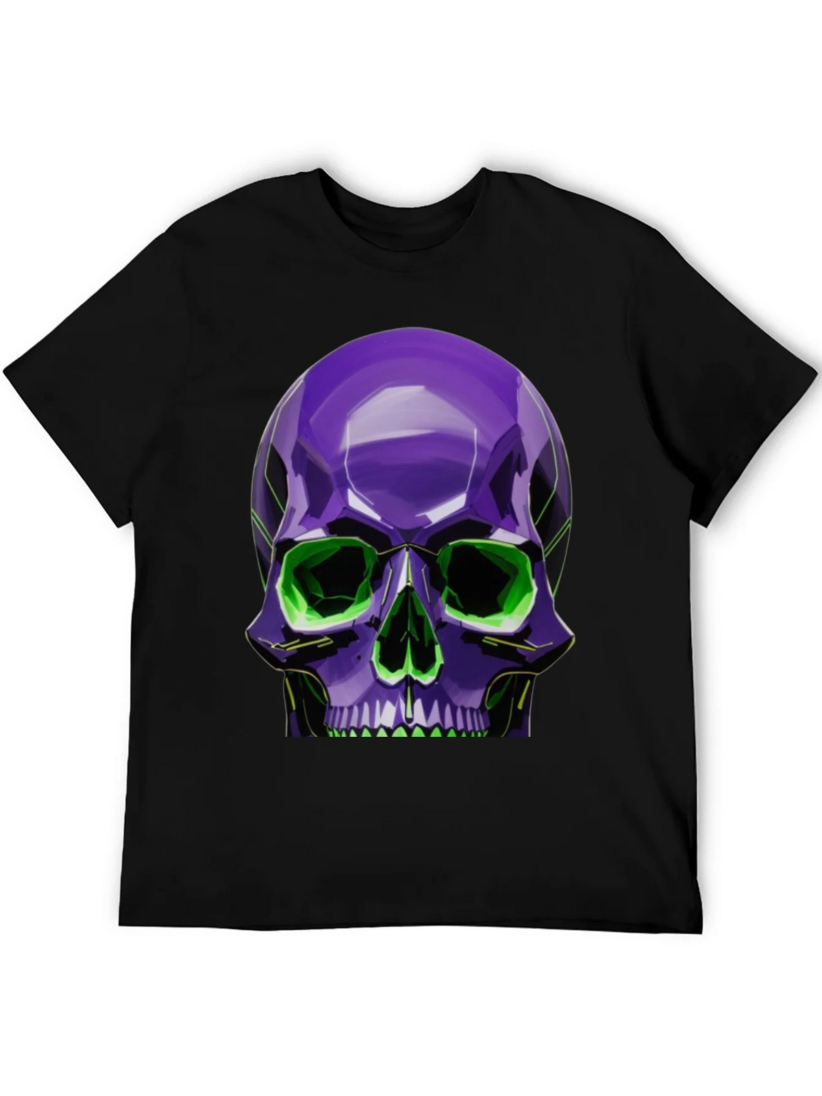 Neon Skull Graphic Tee - Stylish Bold Design product image 5
