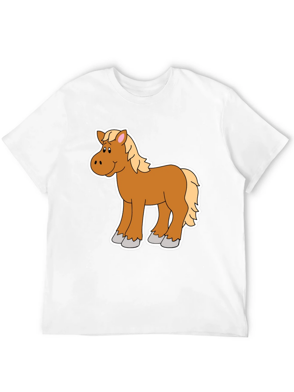 Cartoon Horse Graphic Tee - Black Unisex Shirt product image 11