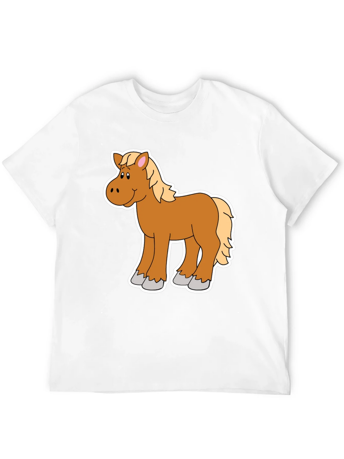 Cartoon Horse Graphic Tee - Black Unisex Shirt product image 11
