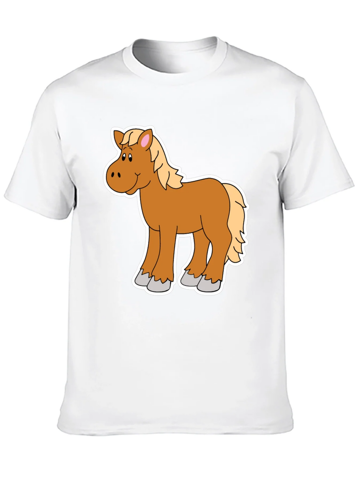 Cartoon Horse Graphic Tee - Black Unisex Shirt product image 9