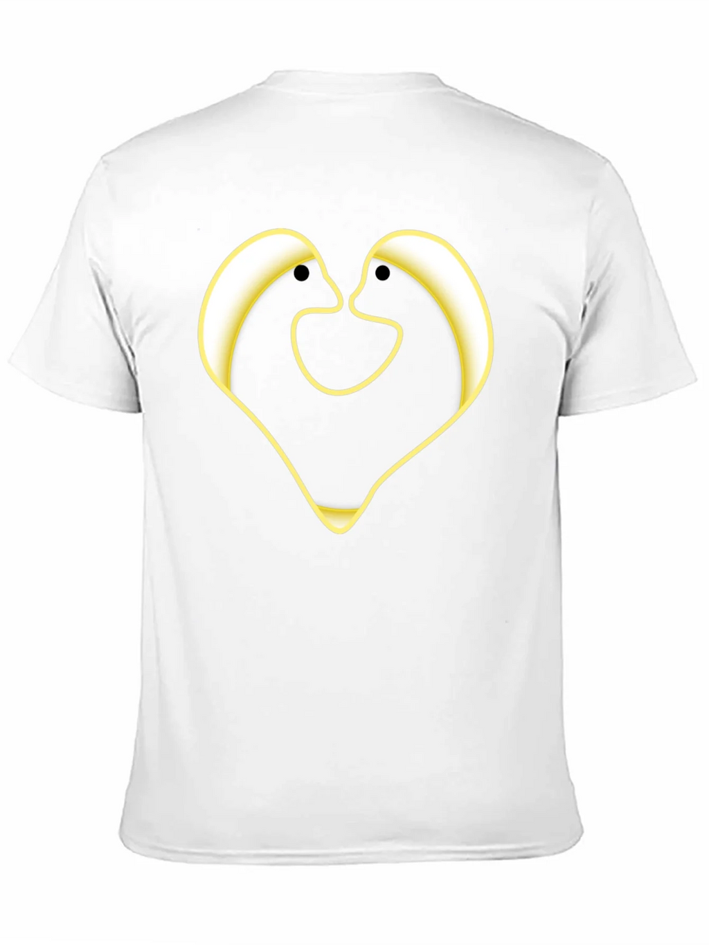 Black T-Shirt with Abstract Heart Design product image 1