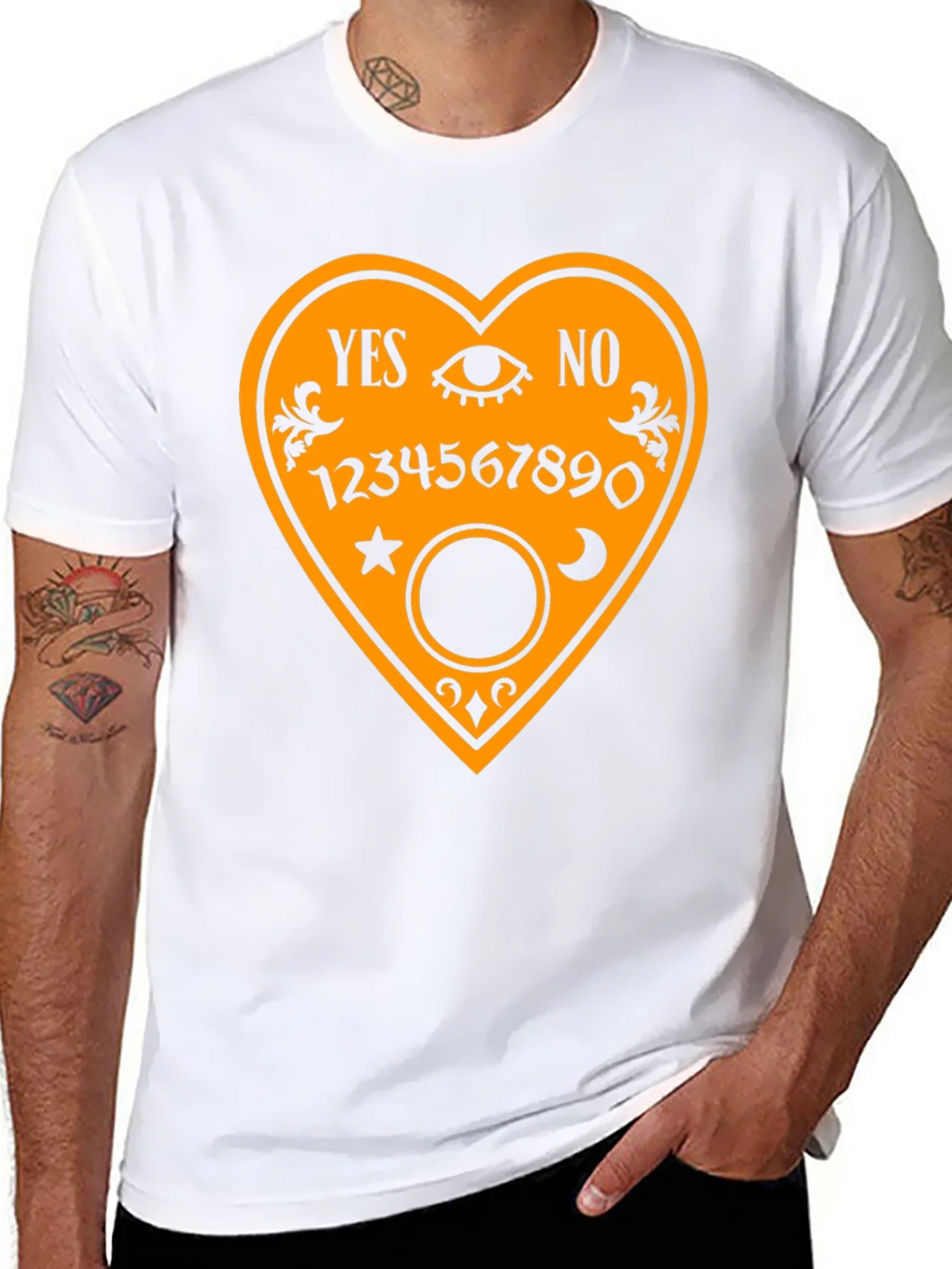 Ouija Board Heart T-Shirt product image 7