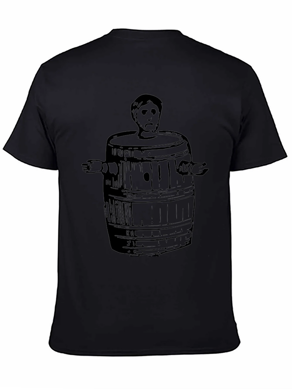 Man in Barrel Graphic T-Shirt - Black product image 4