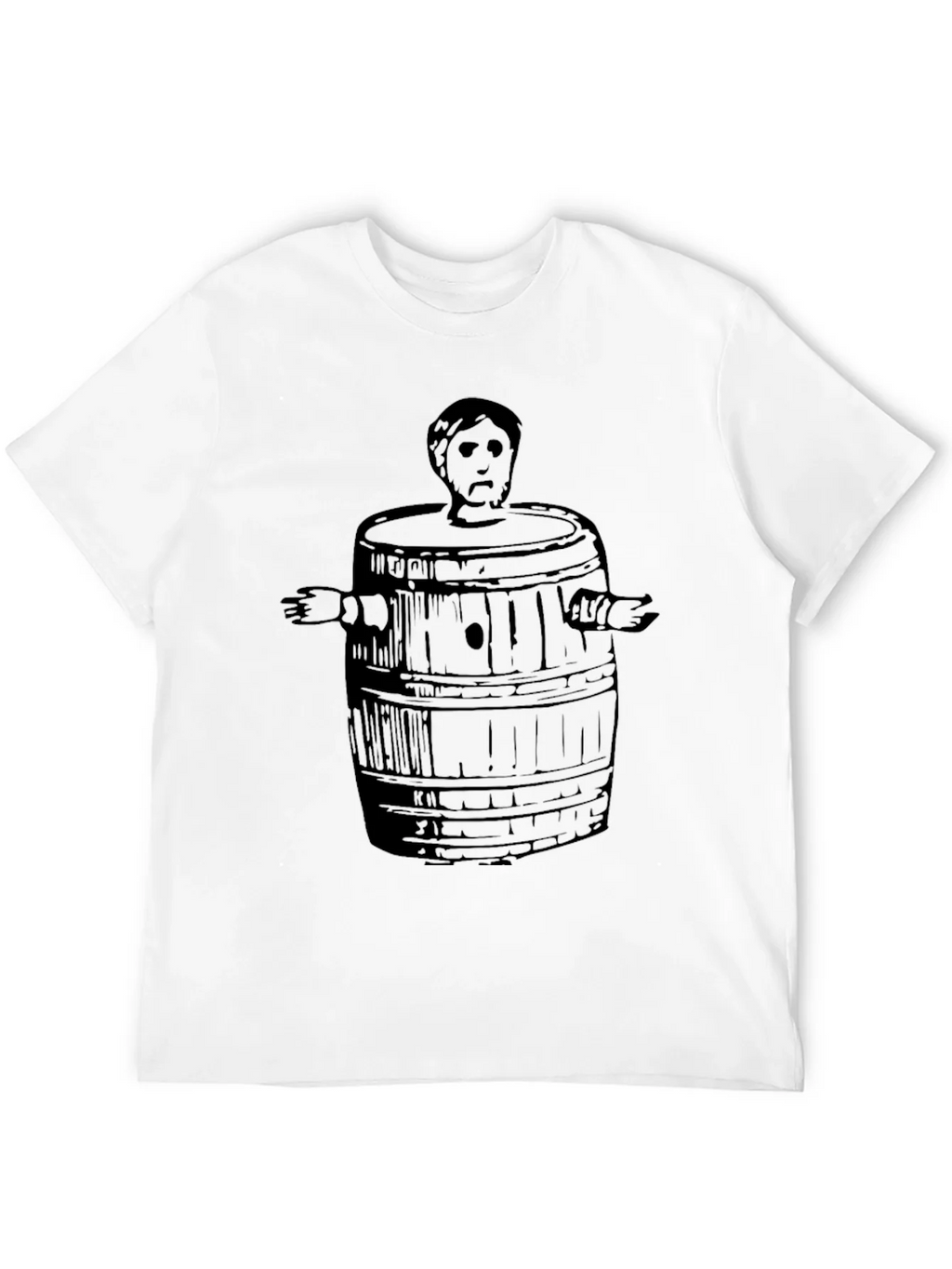 Man in Barrel Graphic T-Shirt - Black product image 11