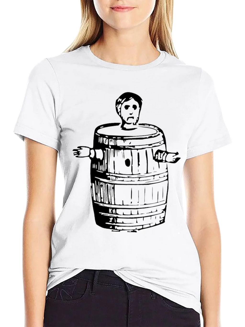 Man in Barrel Graphic T-Shirt - Black product image 8