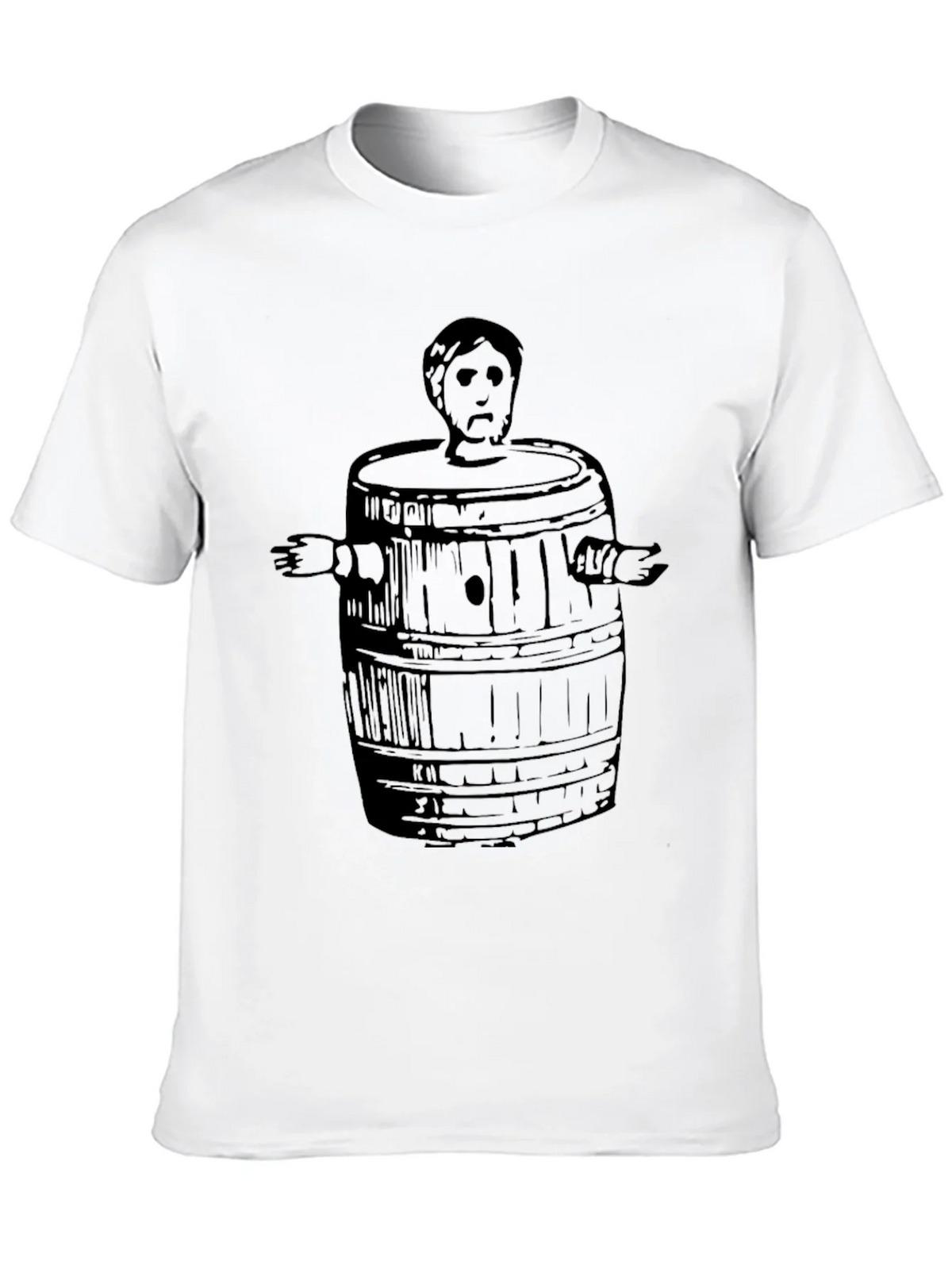 Man in Barrel Graphic T-Shirt - Black product image 9