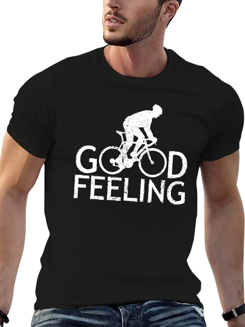 Good Feeling Cycling Graphic T-Shirt product image 6