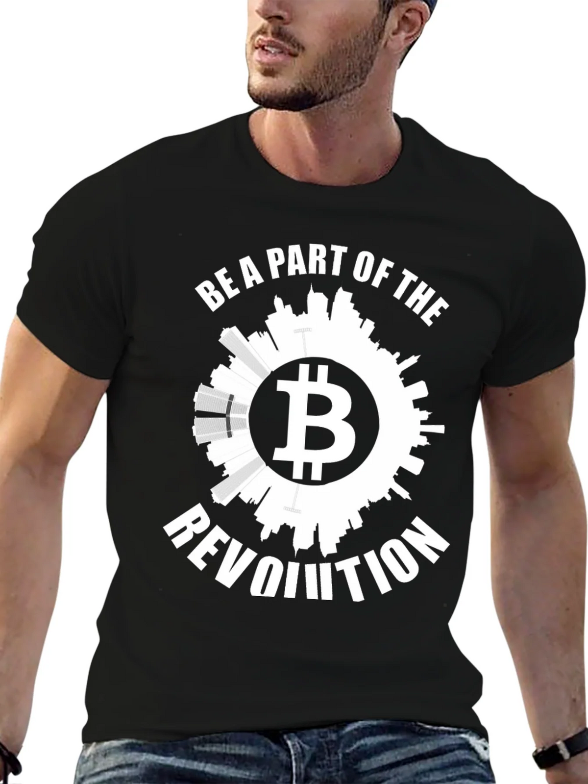 Bitcoin Revolution Graphic Tee - Black product image 6