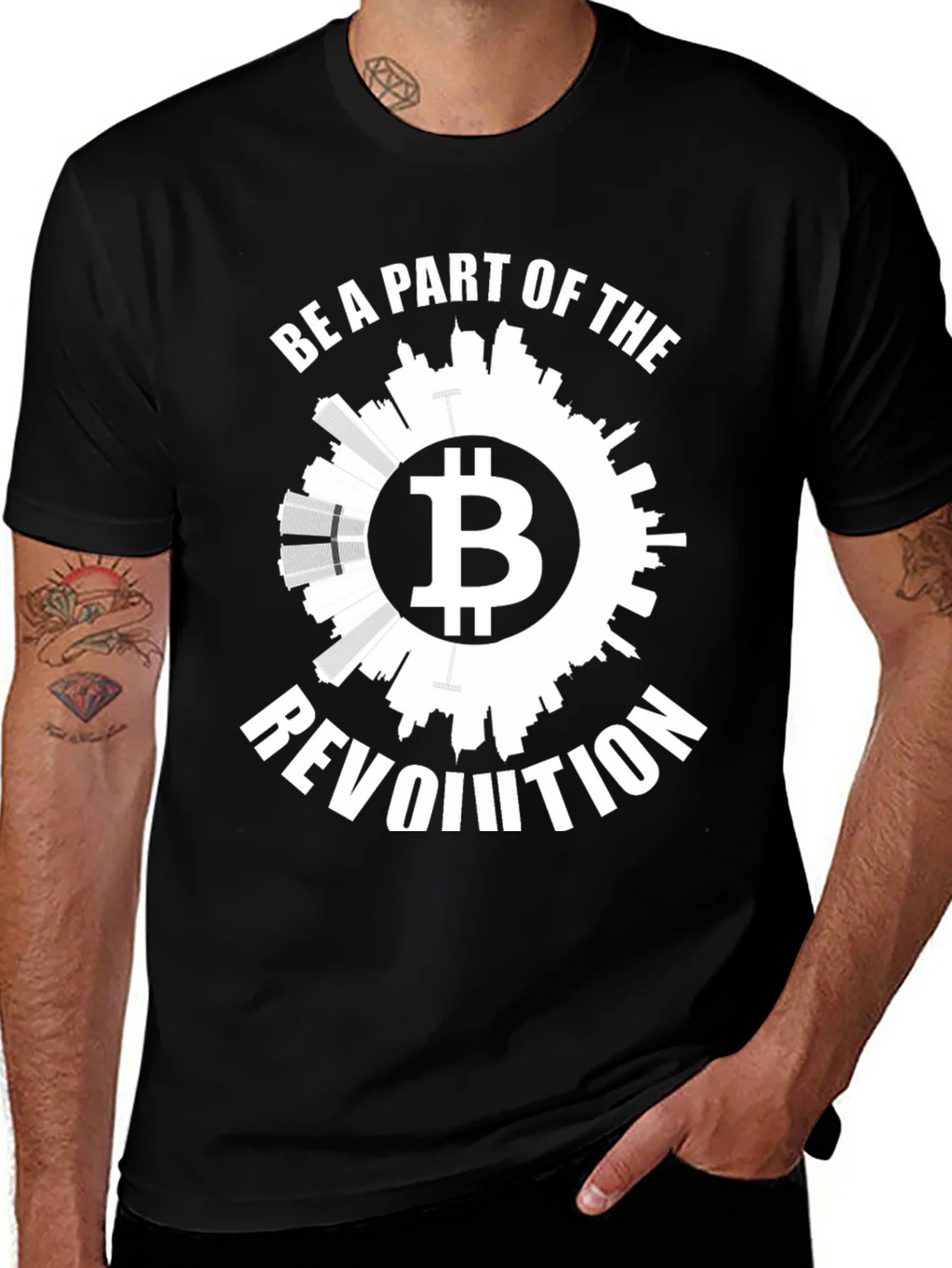 Bitcoin Revolution Graphic Tee - Black product image 1