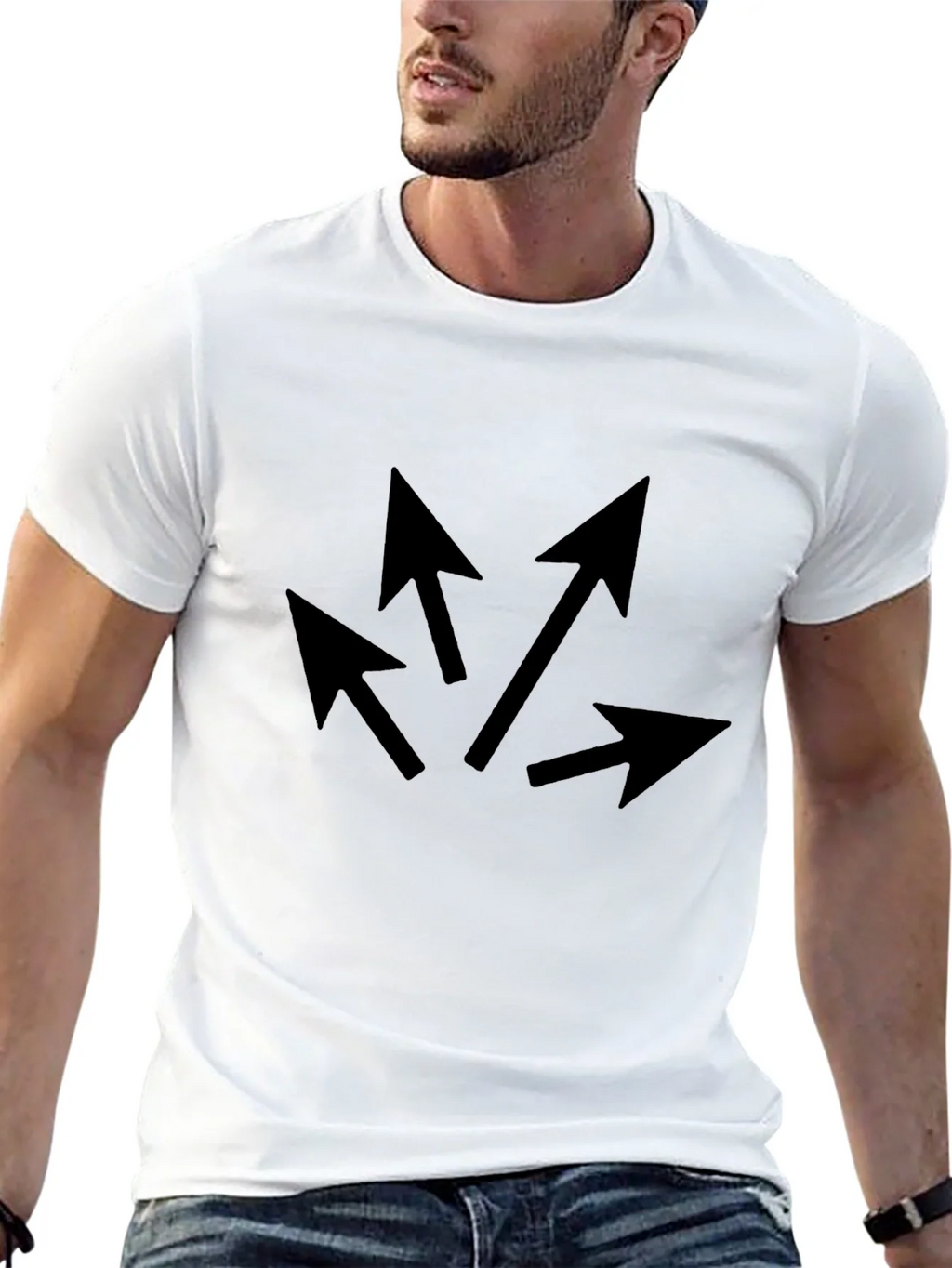 Arrows Graphic Black T-Shirt product image 12