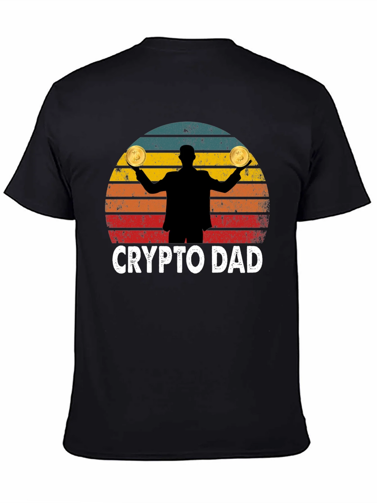 Crypto Dad Bitcoin Graphic T-Shirt product image 4