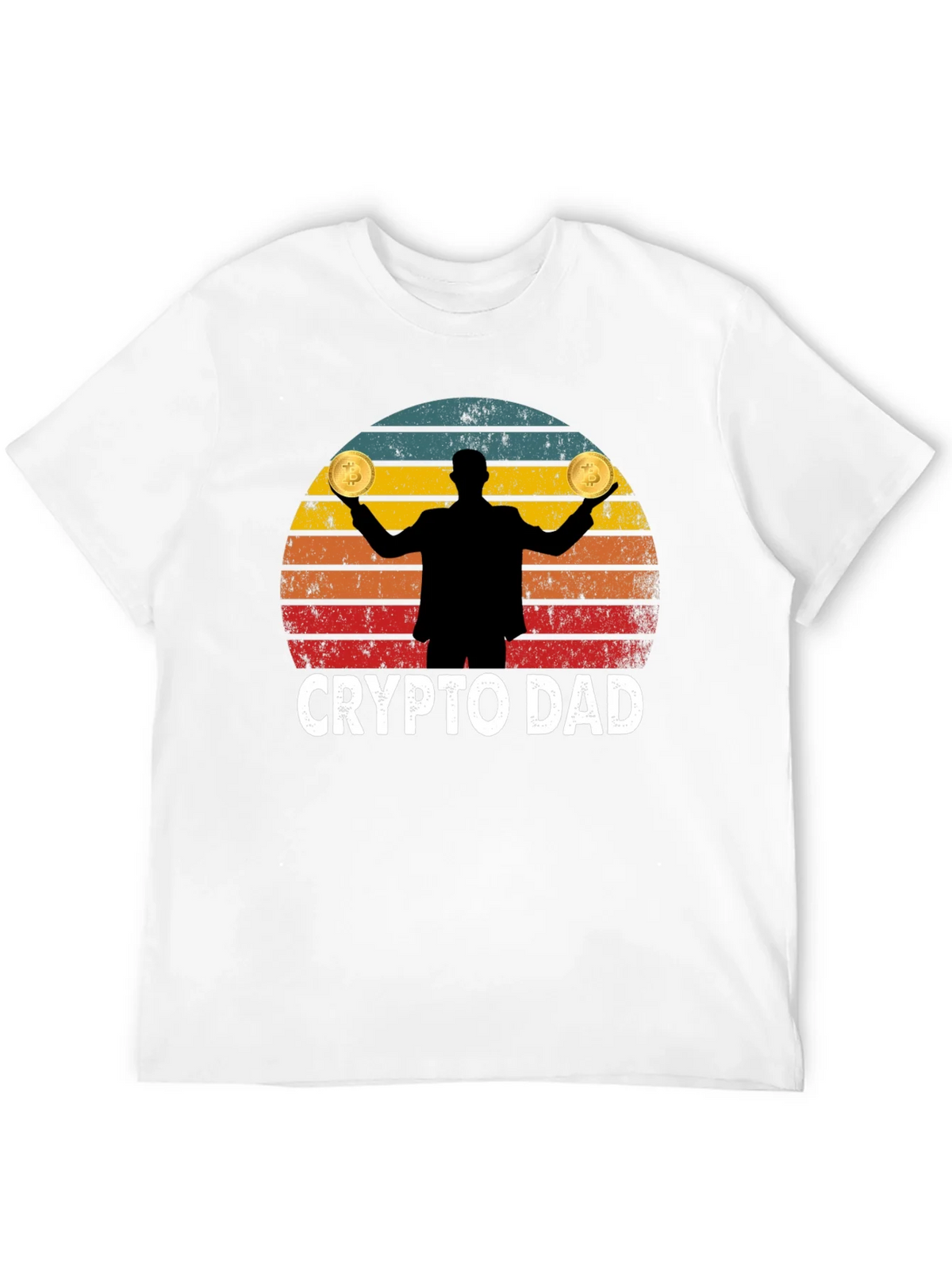 Crypto Dad Bitcoin Graphic T-Shirt product image 11