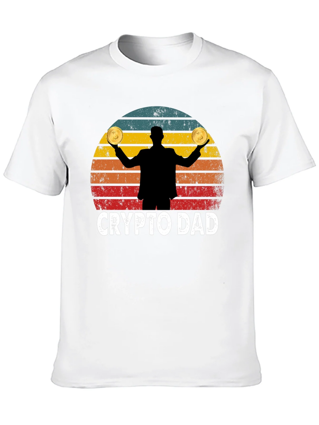 Crypto Dad Bitcoin Graphic T-Shirt product image 9