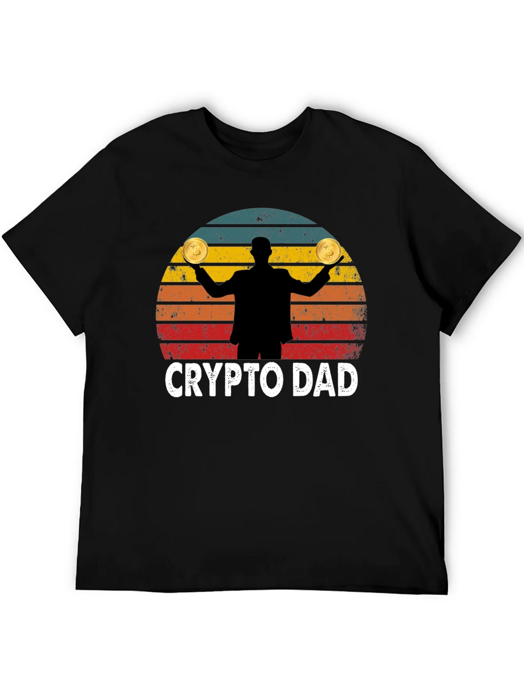 Crypto Dad Bitcoin Graphic T-Shirt product image 5
