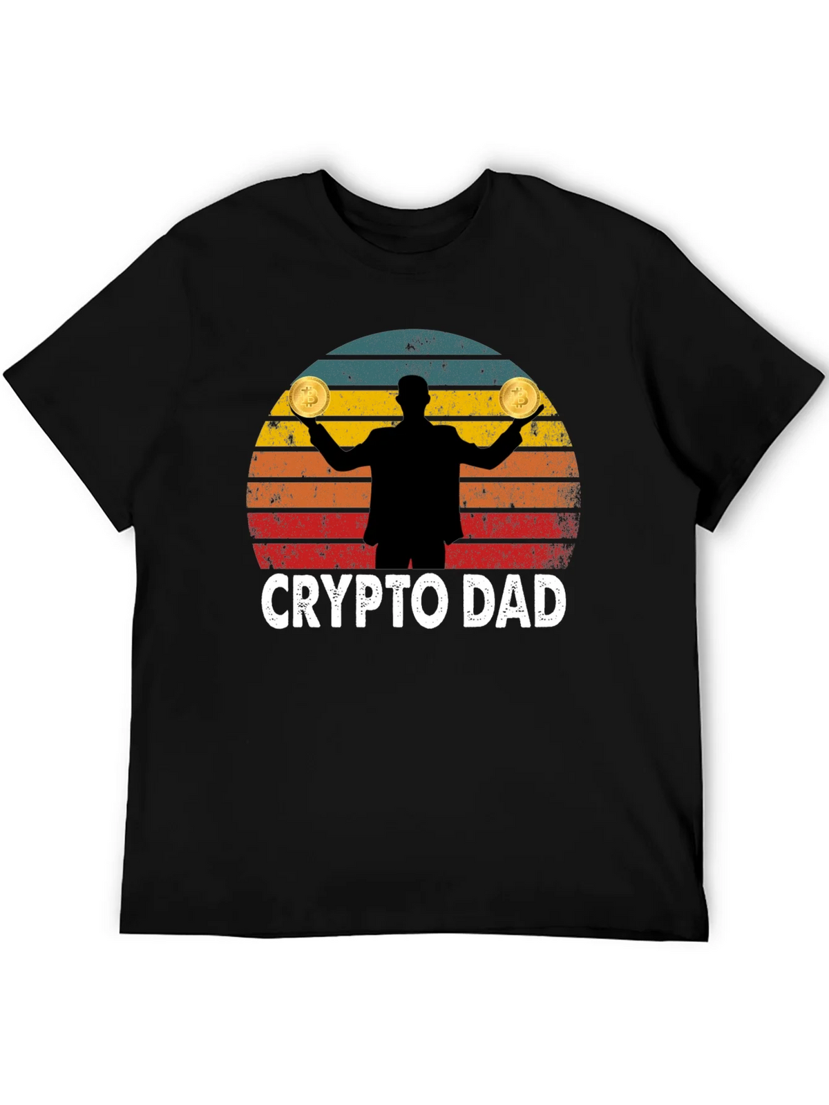 Crypto Dad Bitcoin Graphic T-Shirt product image 5