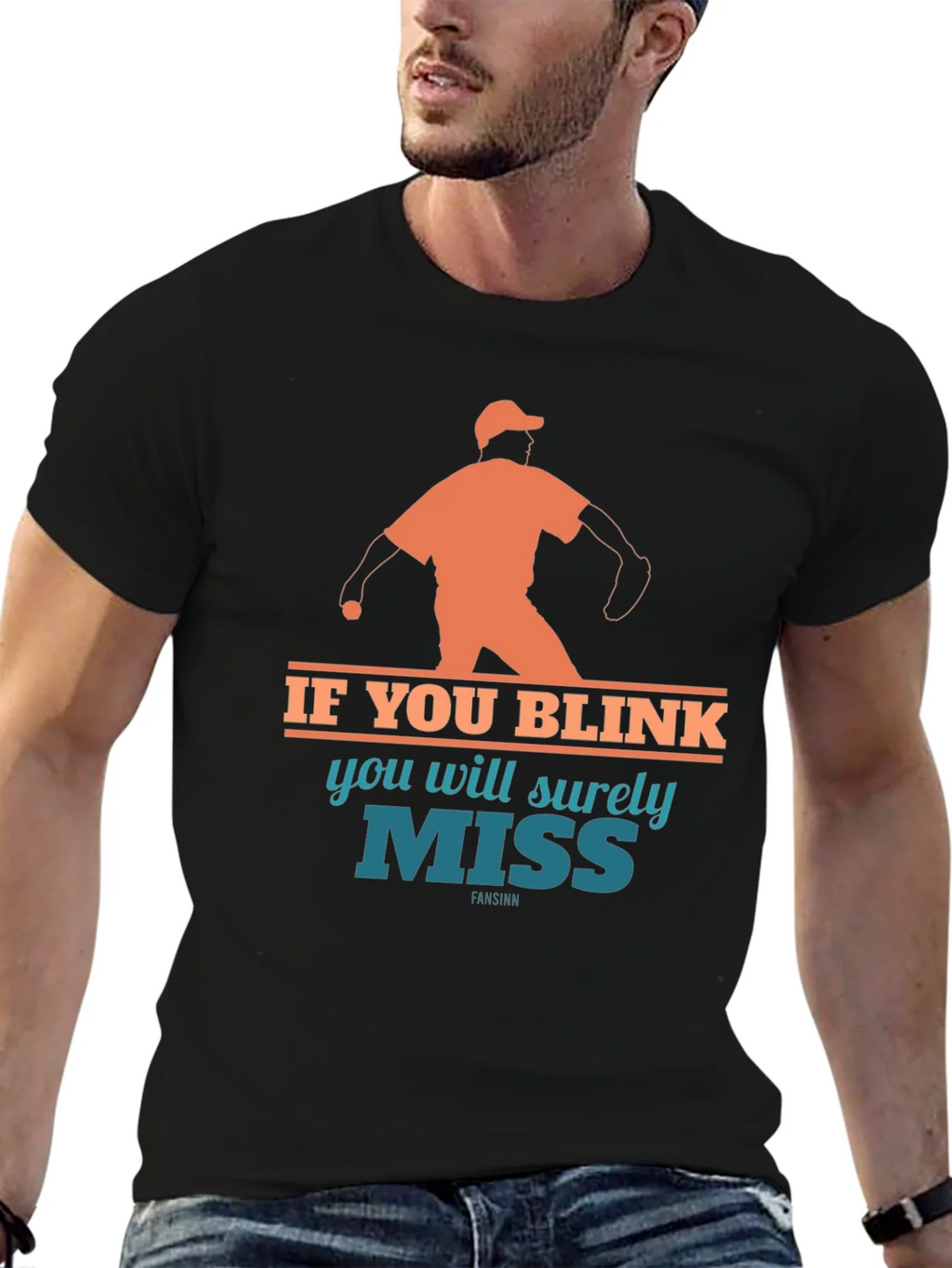 If You Blink Youll Miss It Baseball T-Shirt product image 6