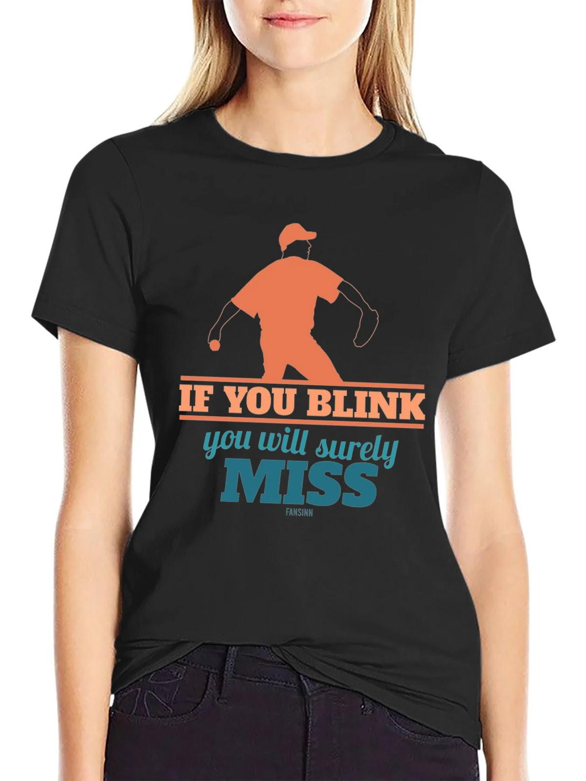 If You Blink Youll Miss It Baseball T-Shirt product image 2