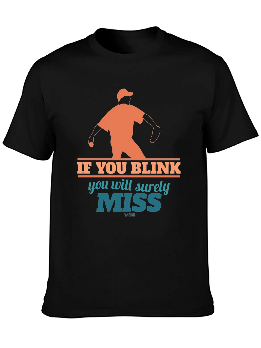 If You Blink Youll Miss It Baseball T-Shirt product image 3
