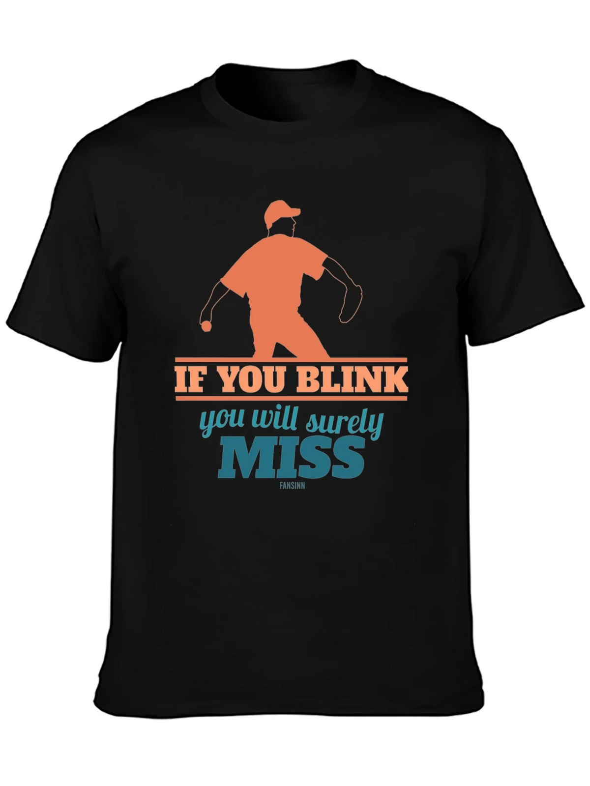 If You Blink Youll Miss It Baseball T-Shirt product image 3