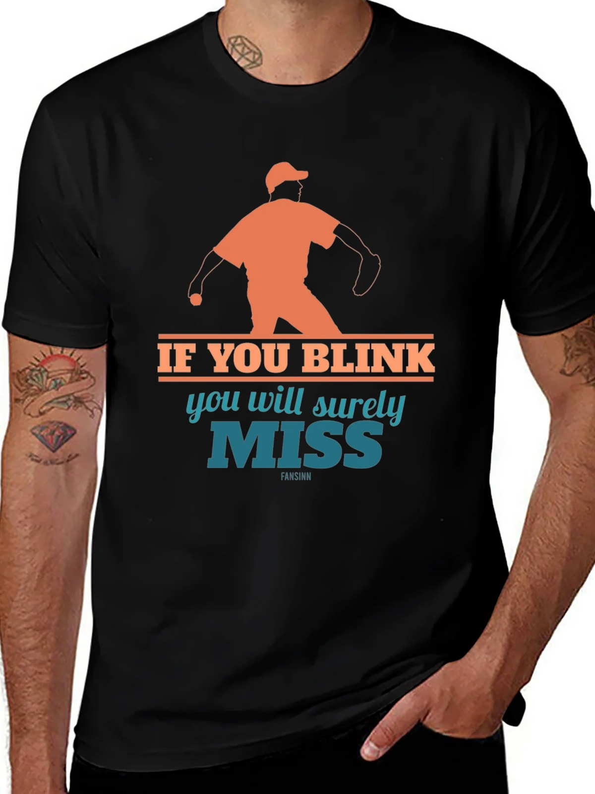 If You Blink Youll Miss It Baseball T-Shirt product image 1