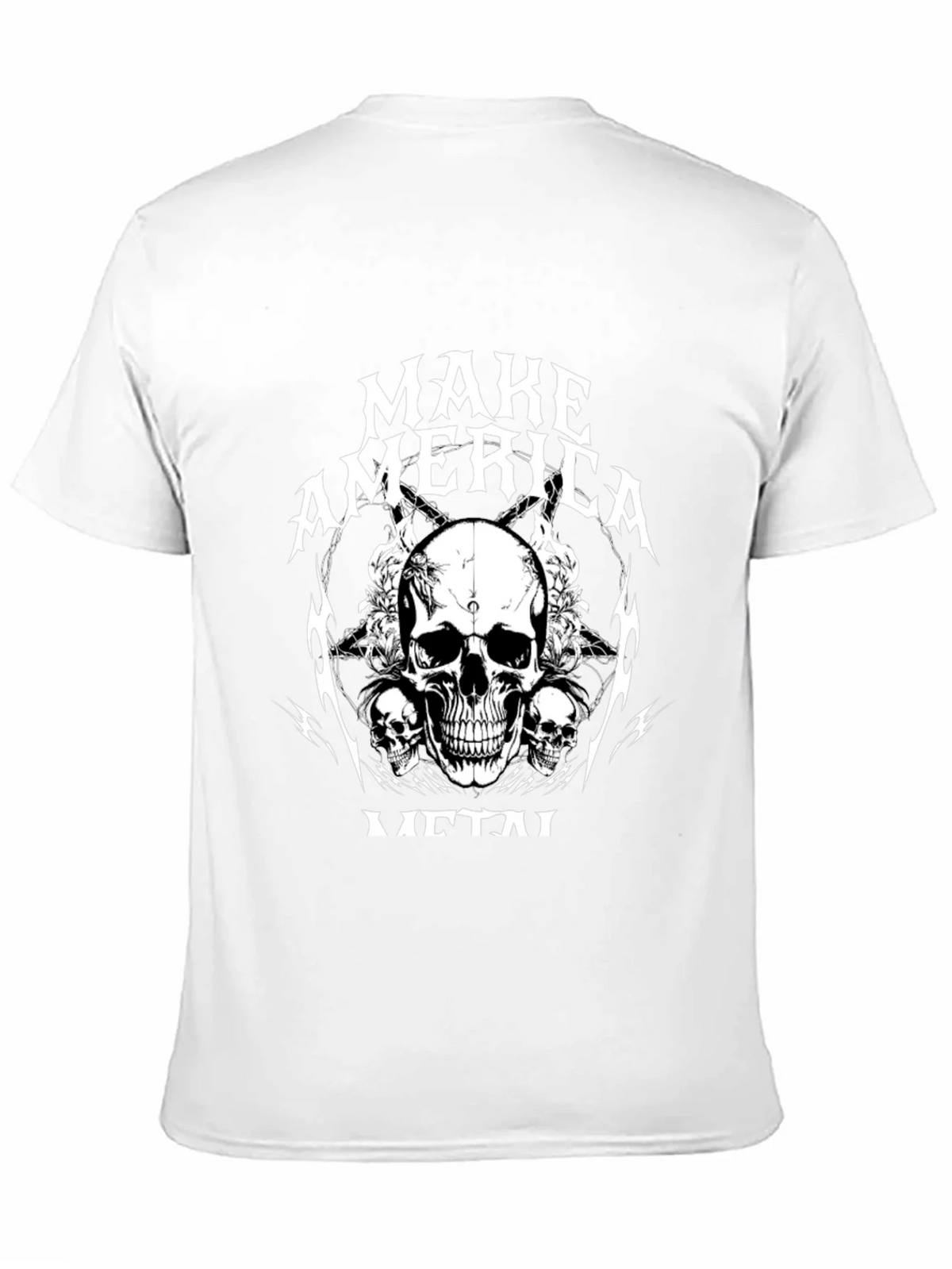 Make America Metal Skull Graphic Black T-Shirt product image 10