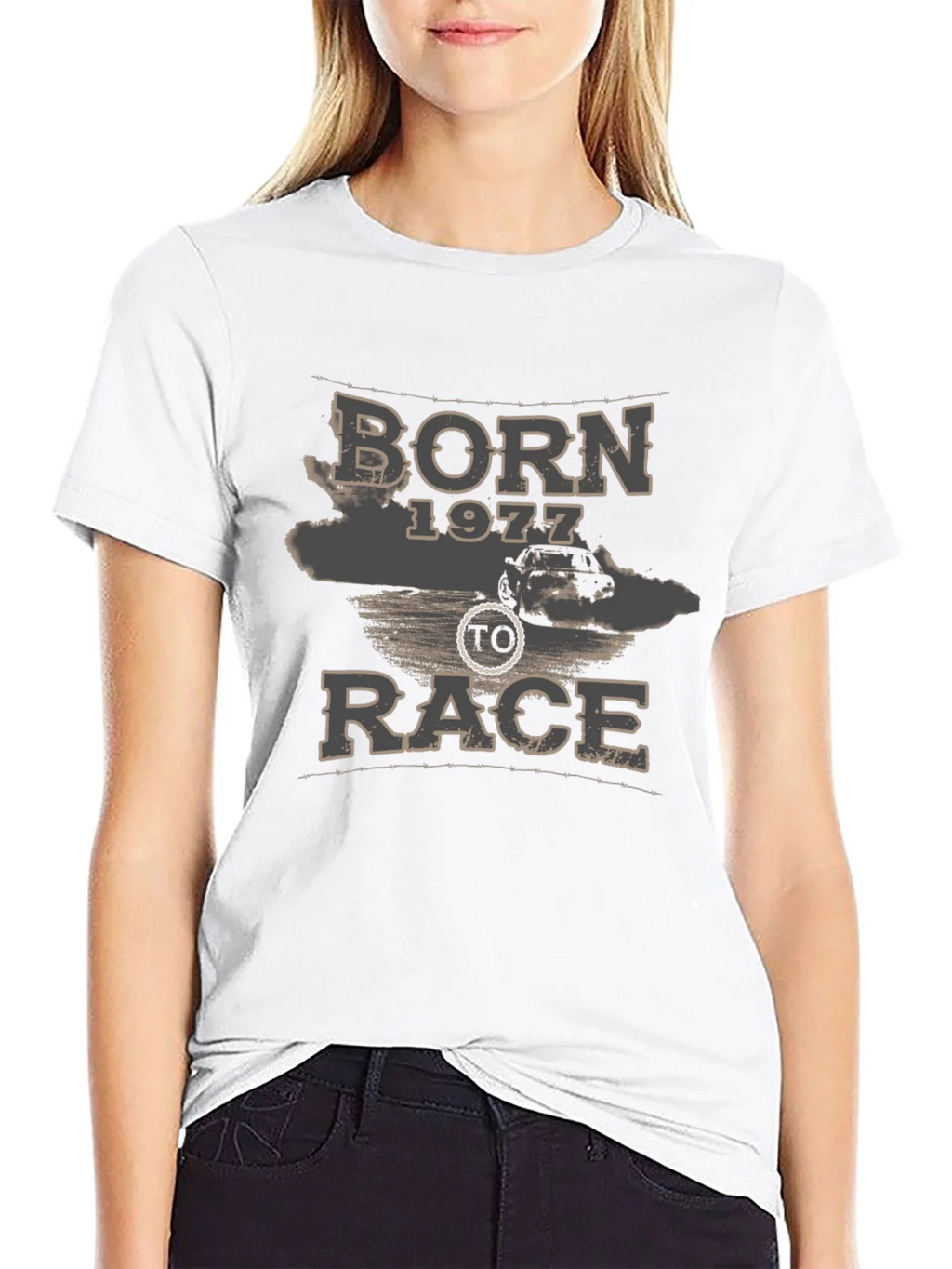 Born 1977 To Race Graphic Tee - Black product image 8