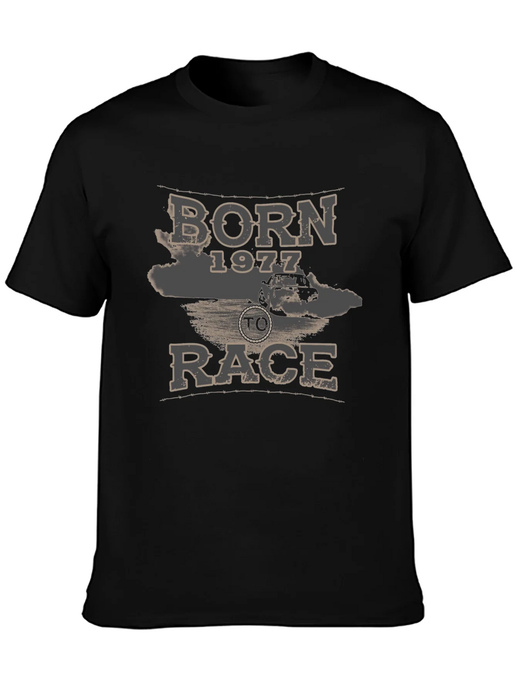 Born 1977 To Race Graphic Tee - Black product image 3