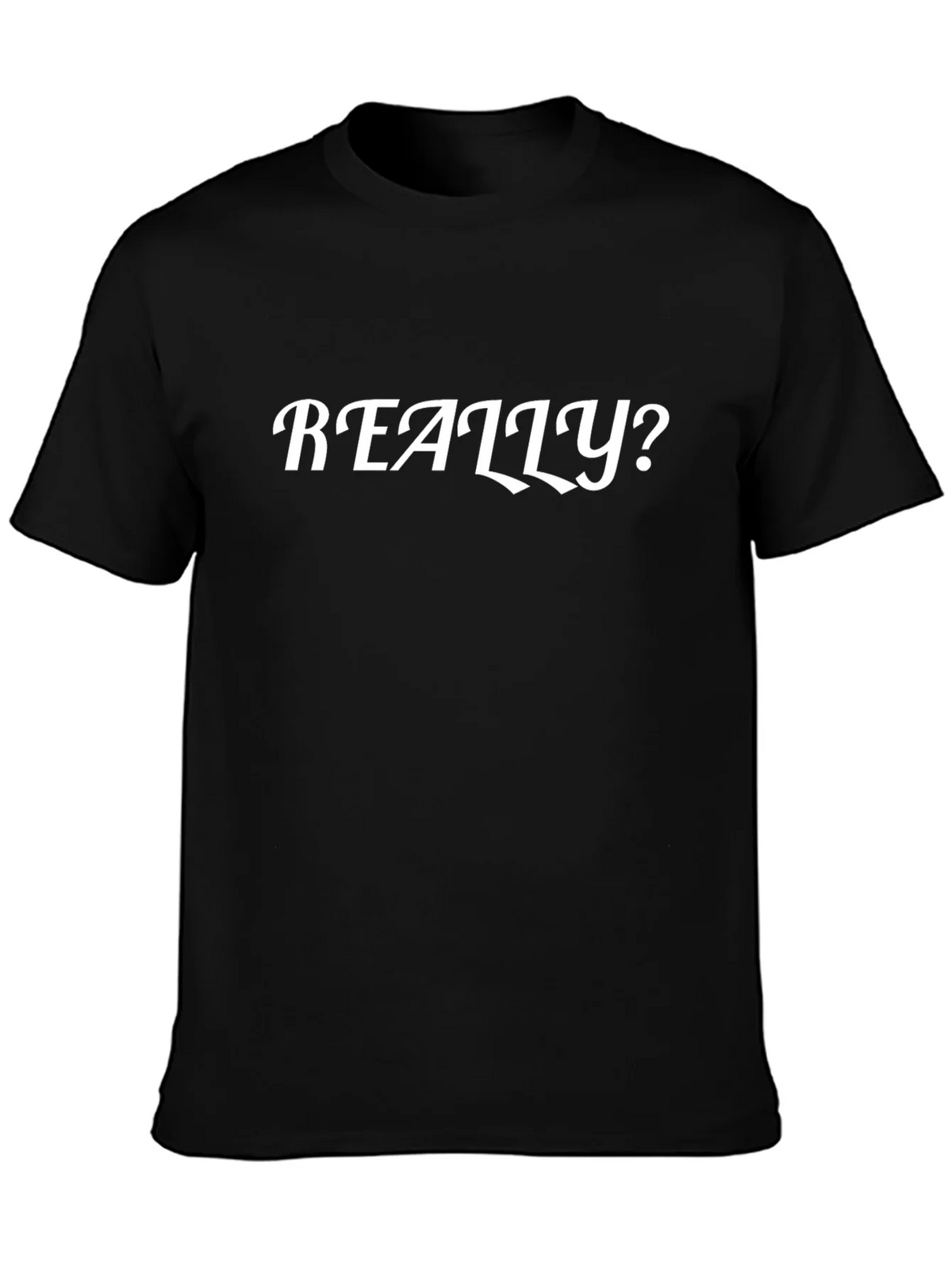 Really? Graphic Tee - Mens Black Cotton T-Shirt product image 3