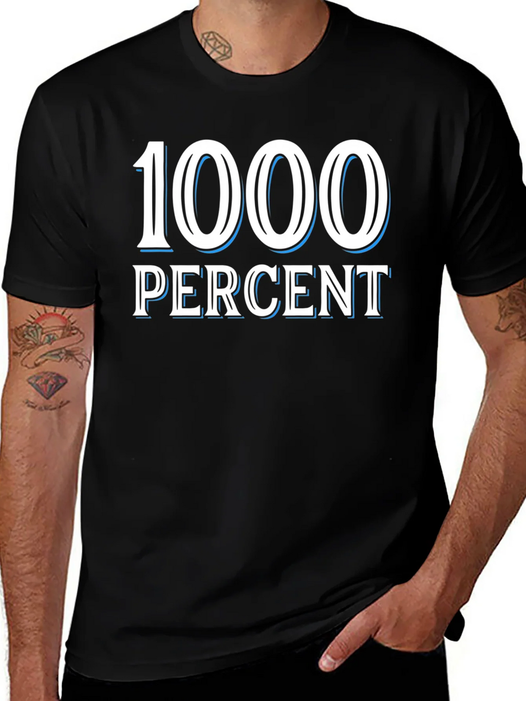 1000 Percent Graphic T-Shirt - Bold Statement Tee product image 1
