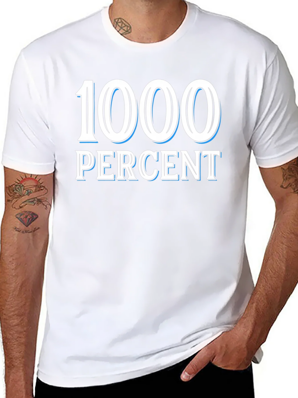 1000 Percent Graphic T-Shirt - Bold Statement Tee product image 6