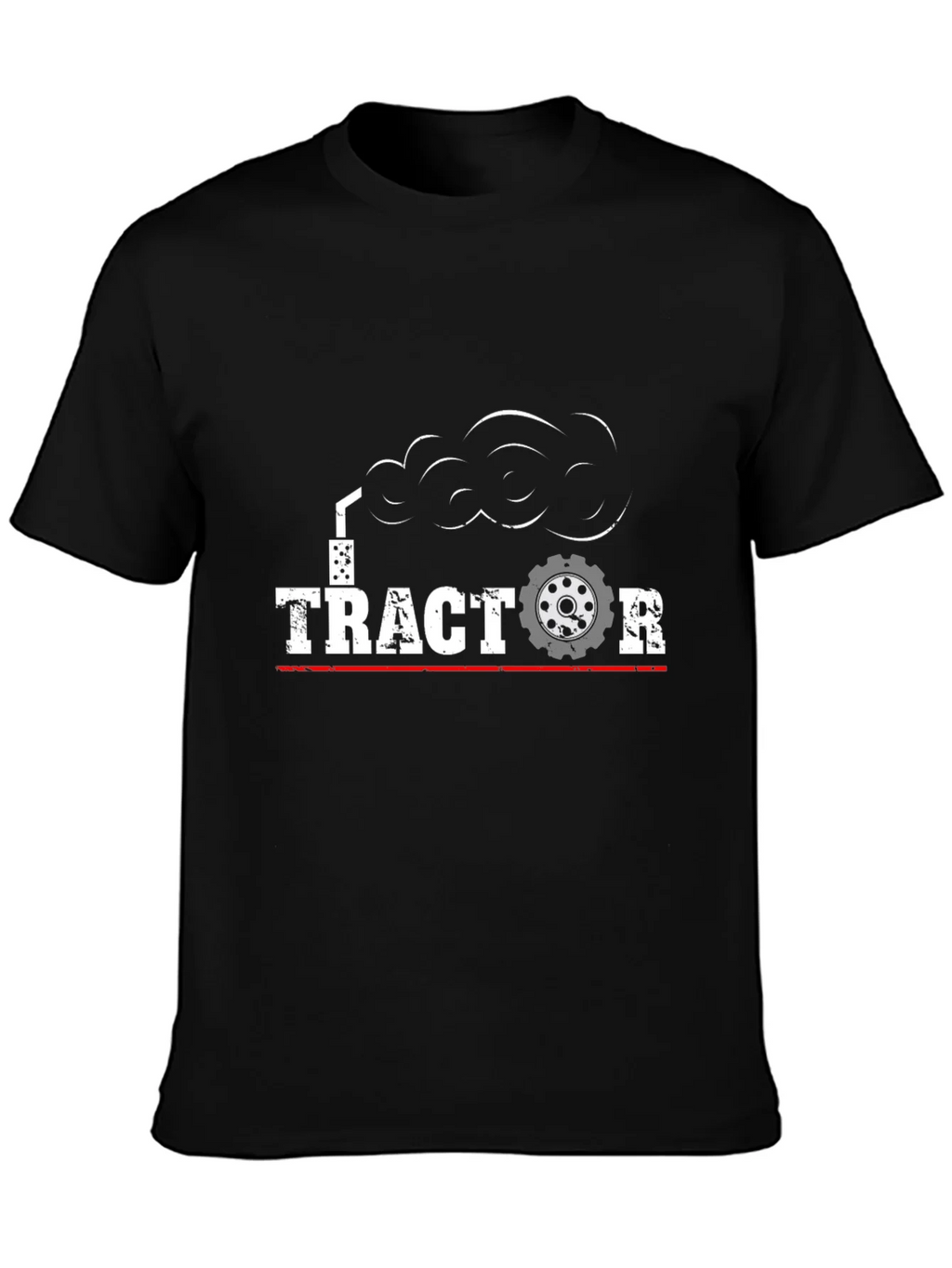 Tractor Graphic T-Shirt - Black Cotton Tee product image 3