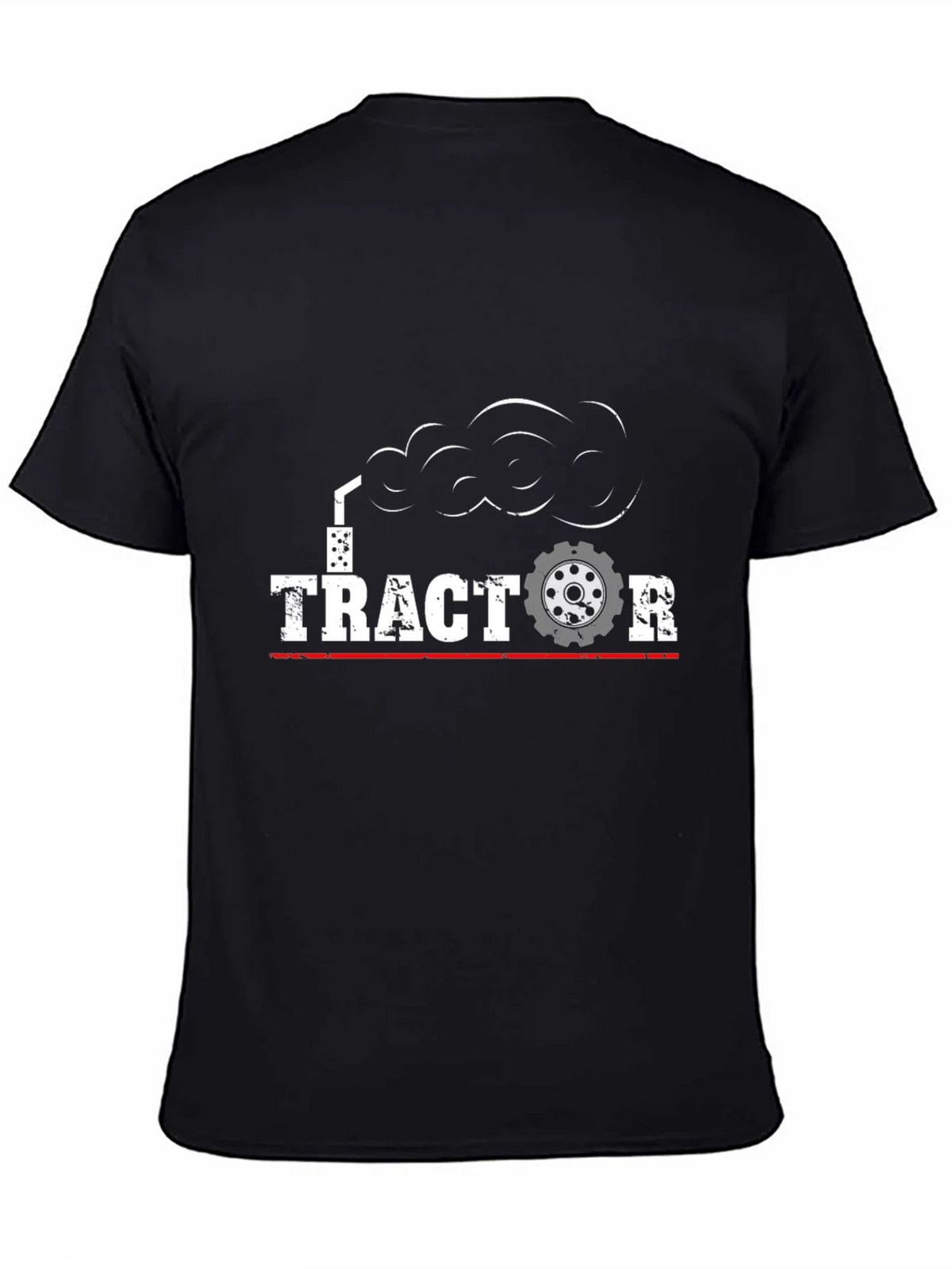 Tractor Graphic T-Shirt - Black Cotton Tee product image 4