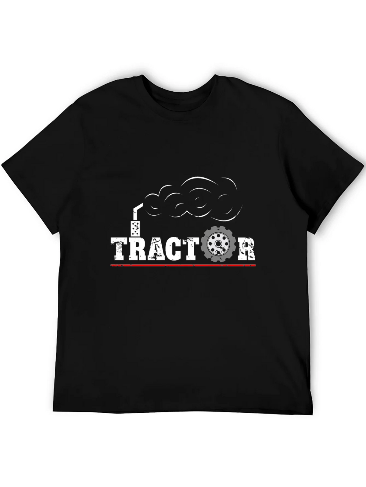 Tractor Graphic T-Shirt - Black Cotton Tee product image 5