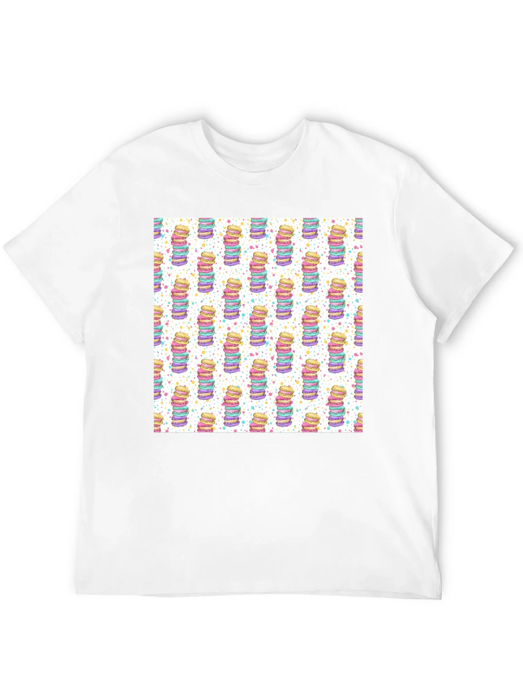 Macaron Stack Pattern T-Shirt - Sweet Treat Design product image 11